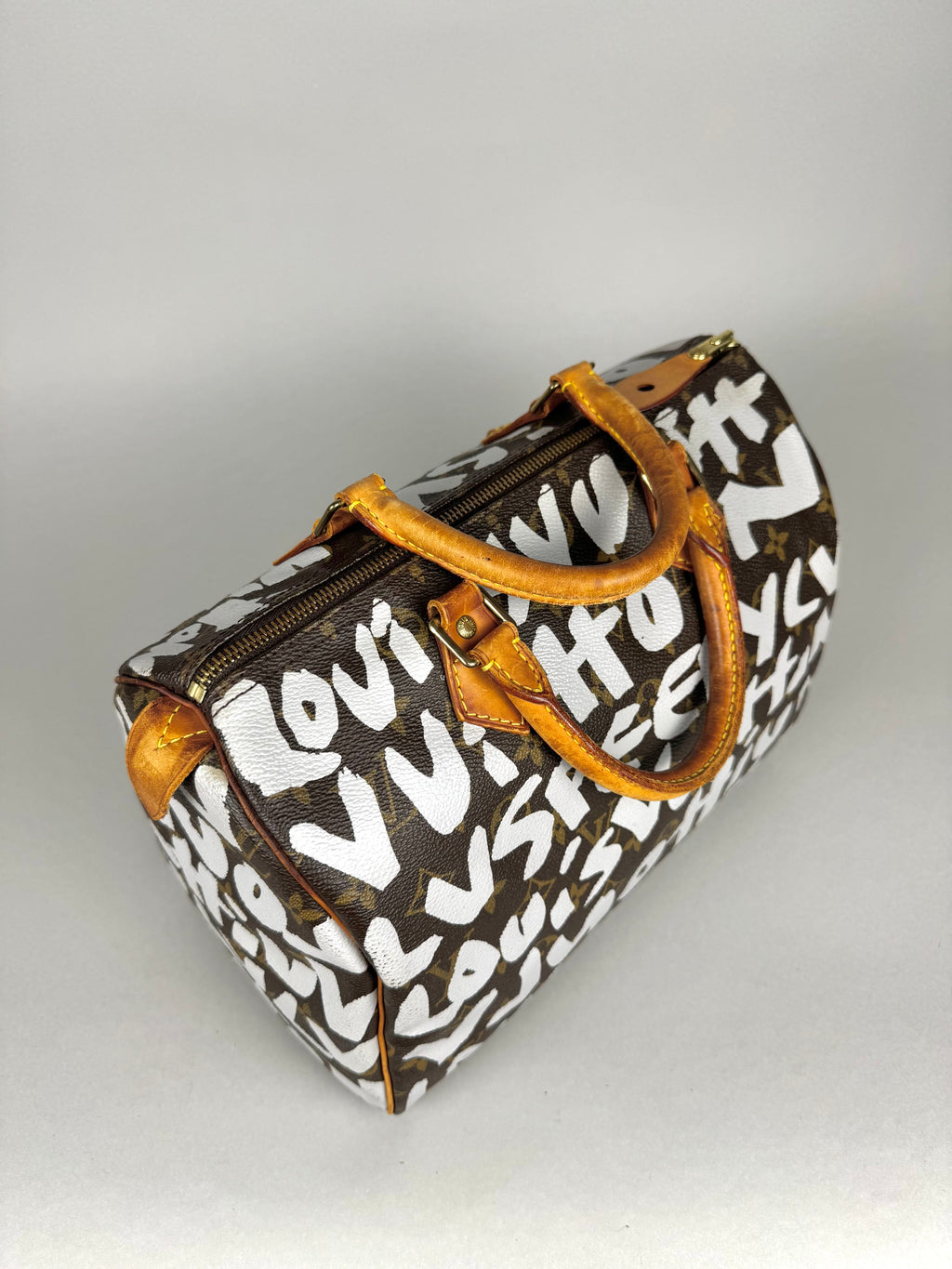 Louis Vuitton Speedy 30 Grafitti White Stephen Sprouse