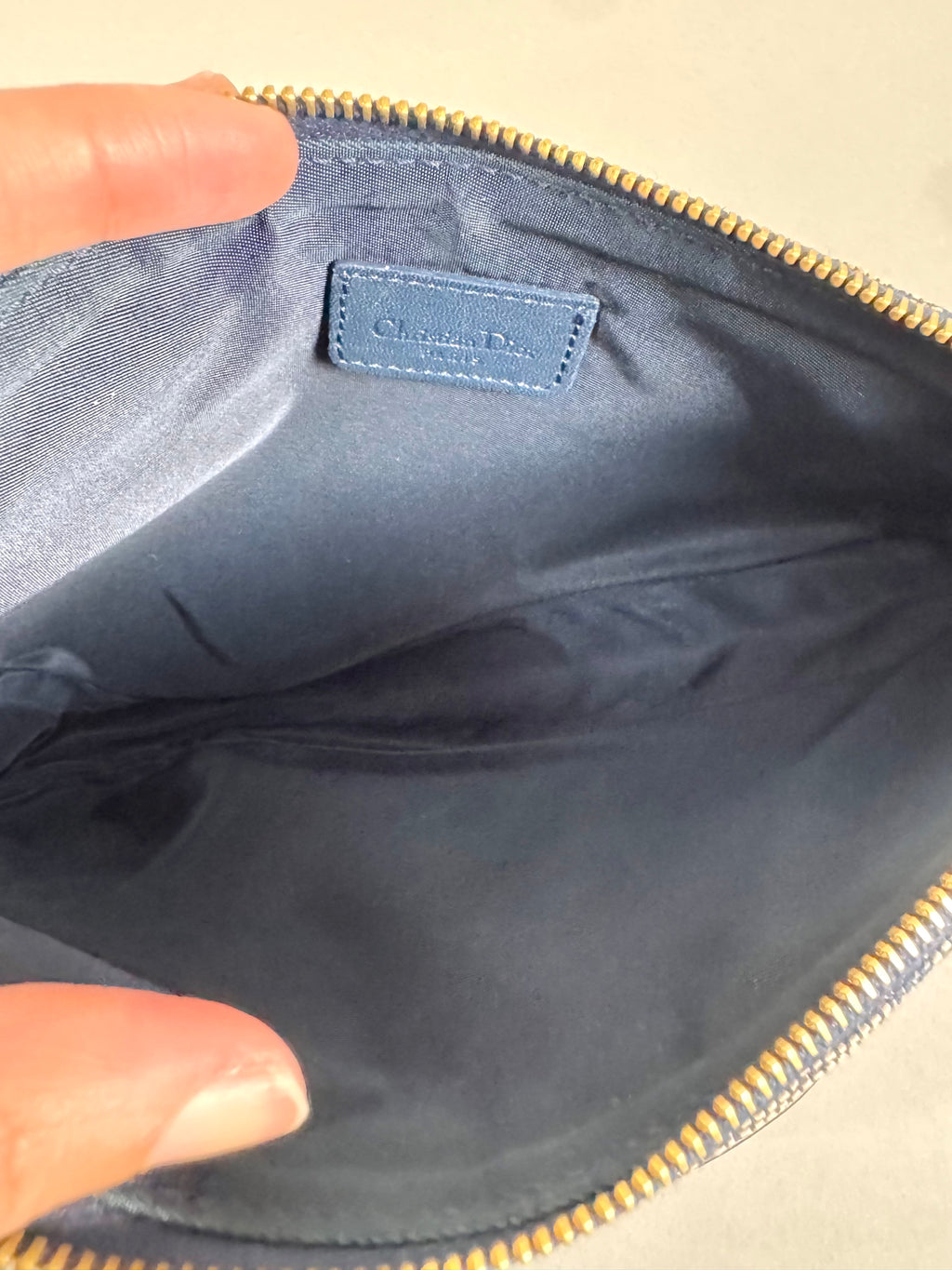 Christian Dior Mini Saddle Monogram Oblique Blue