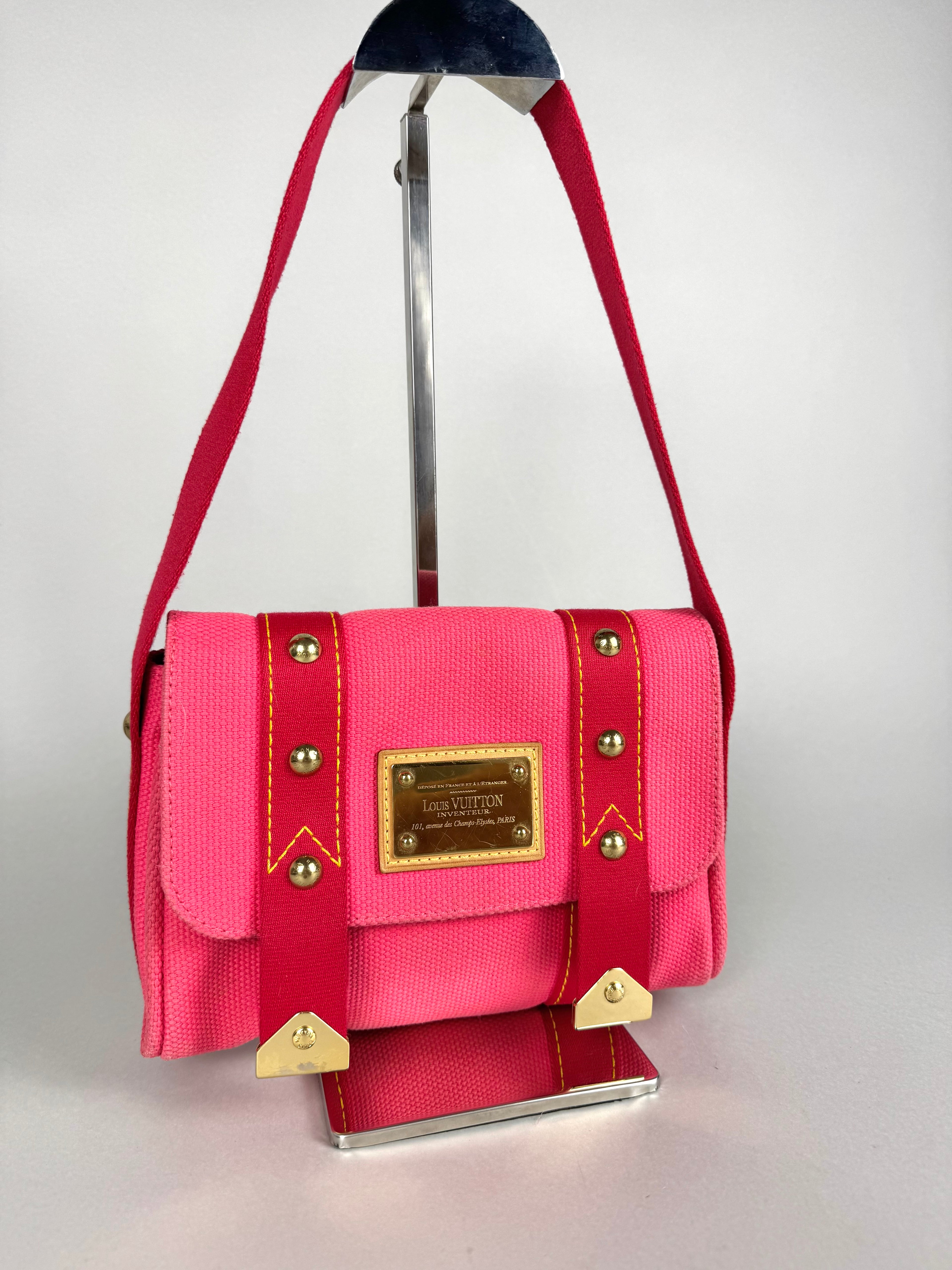 Louis Vuitton Pink Antigua Sac Rabat