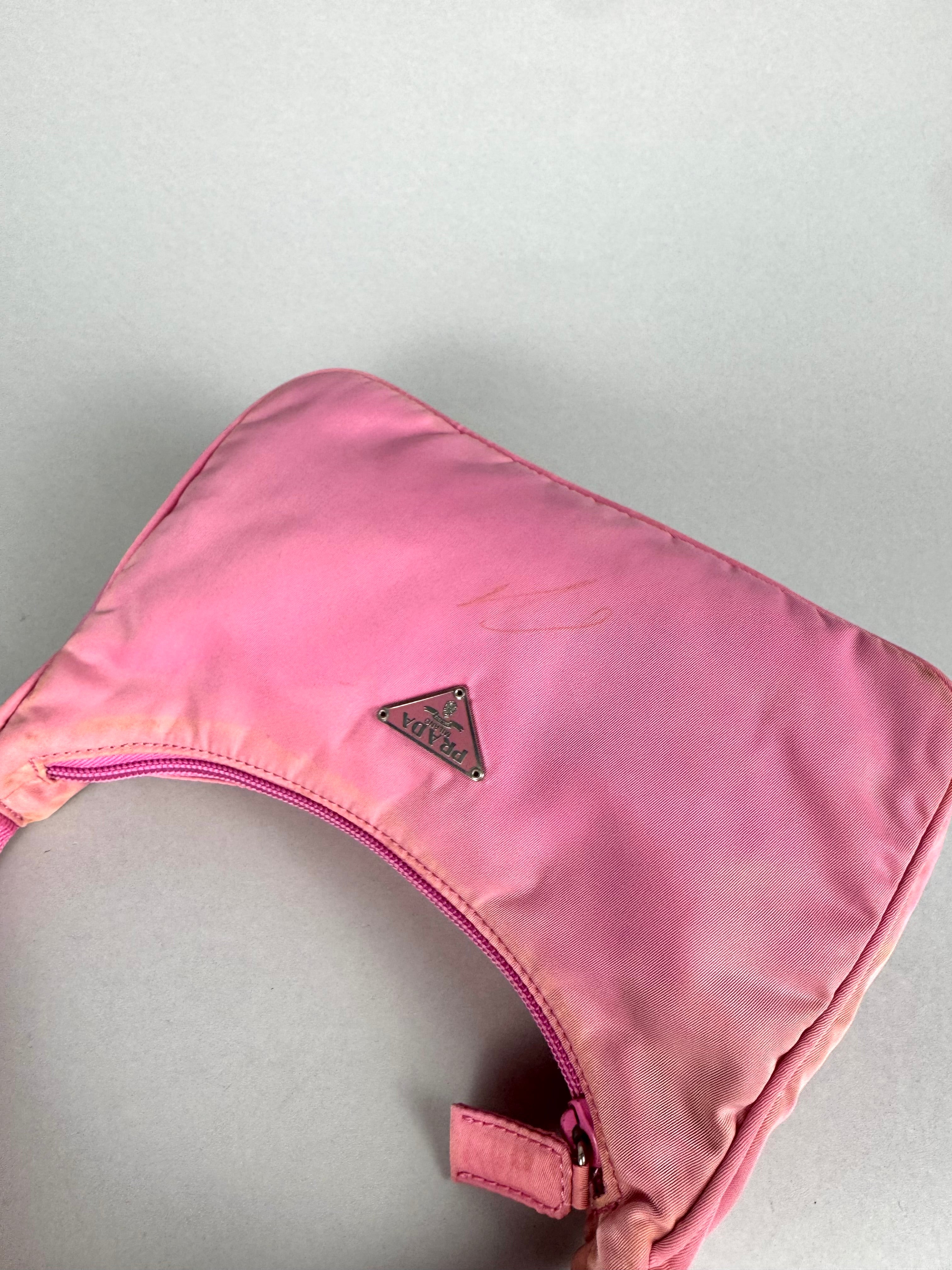 Prada Nylon Pink Hobo