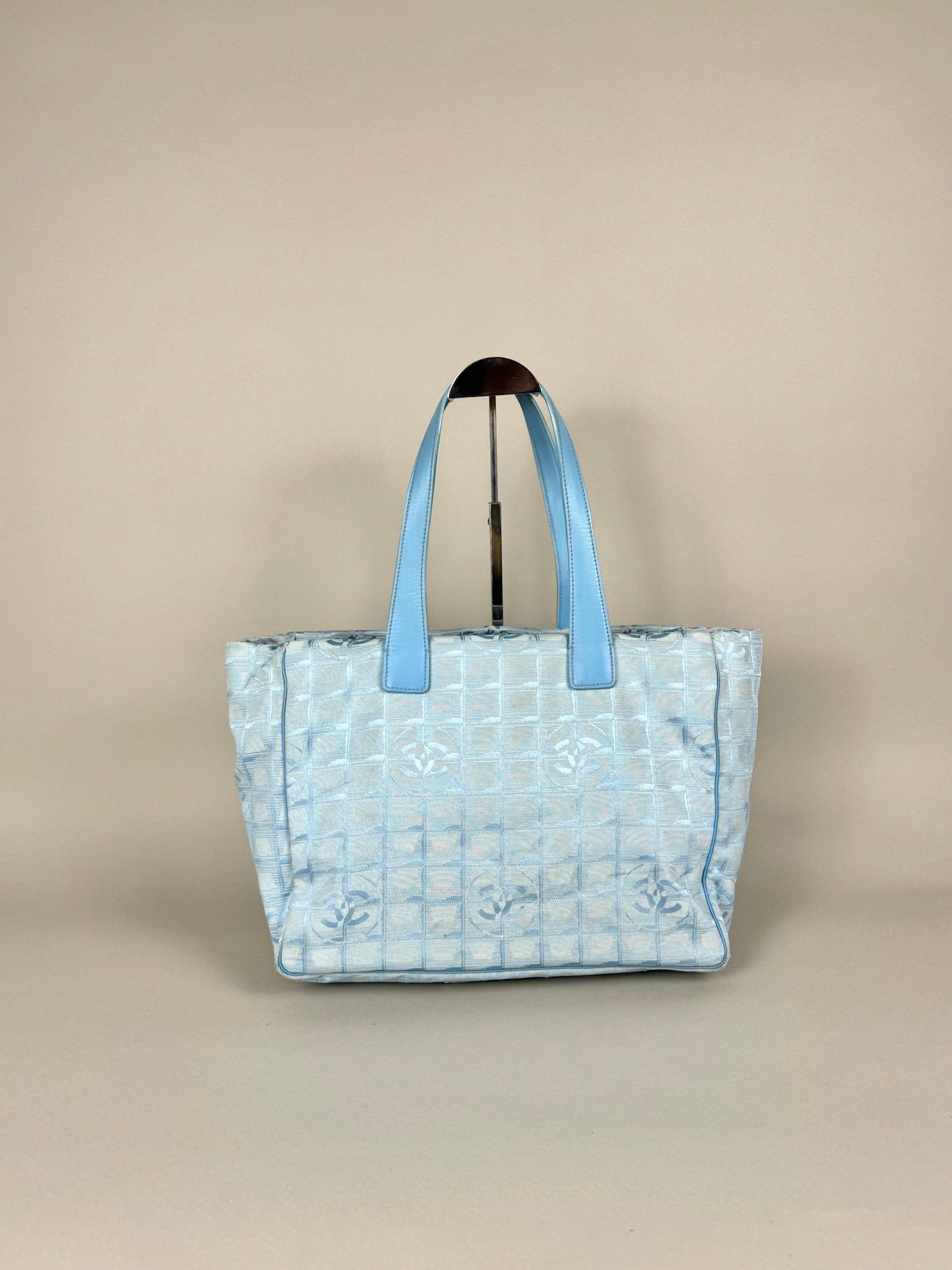 Chanel Travel Ligne Blue Tote Bag