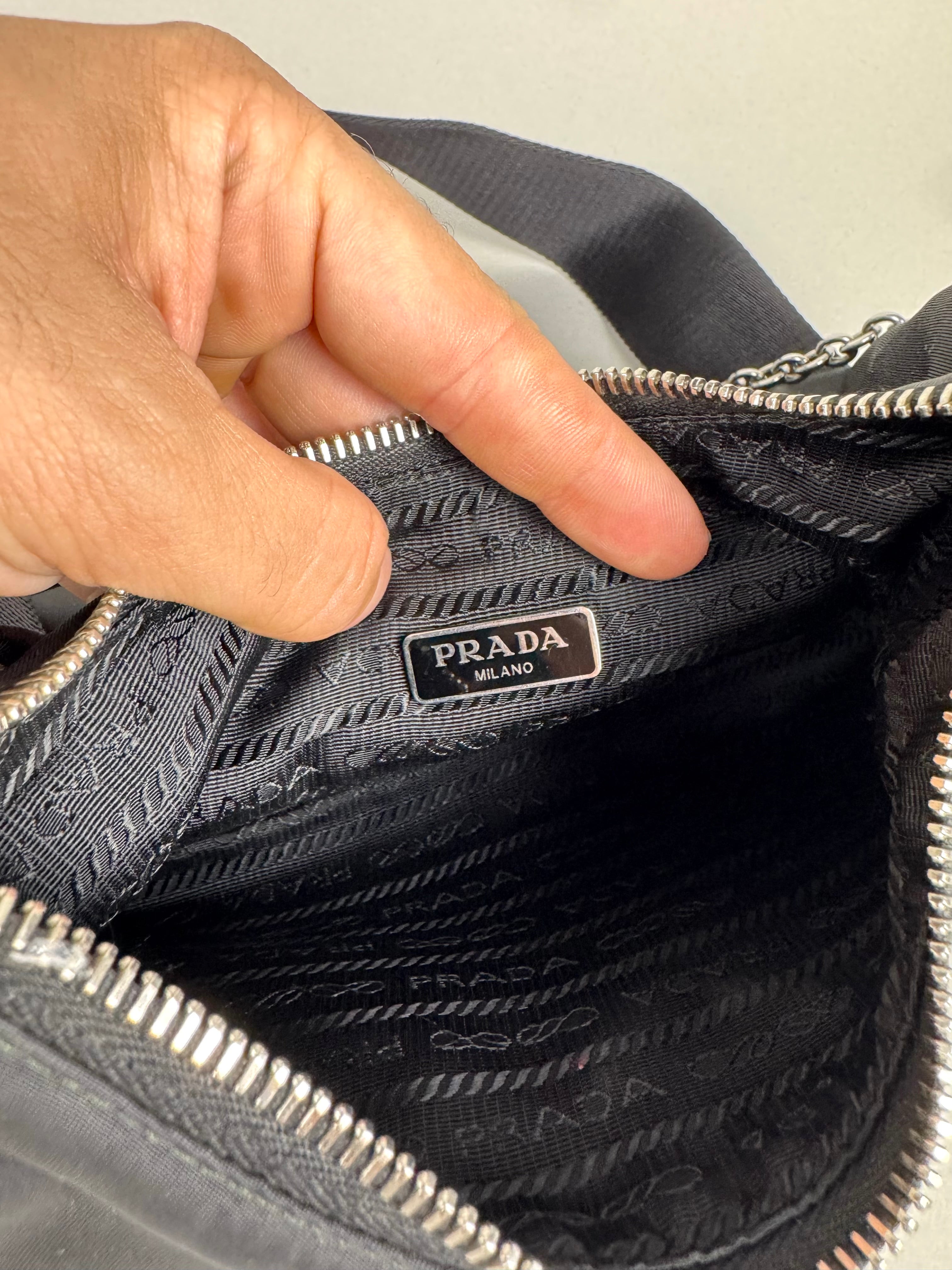 Prada Black Nylon Re-Edition 2005