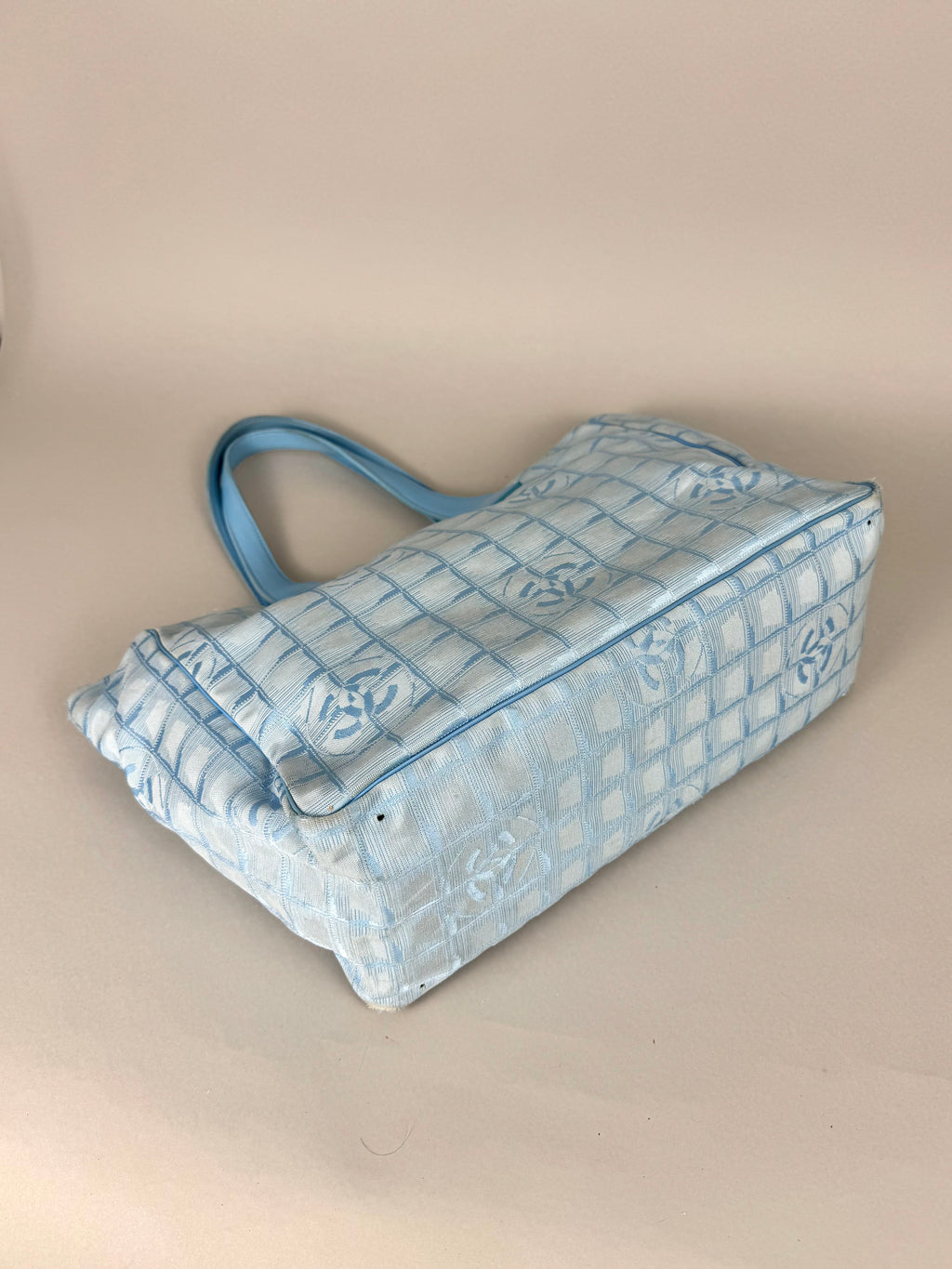 Chanel Travel Ligne Blue Tote Bag