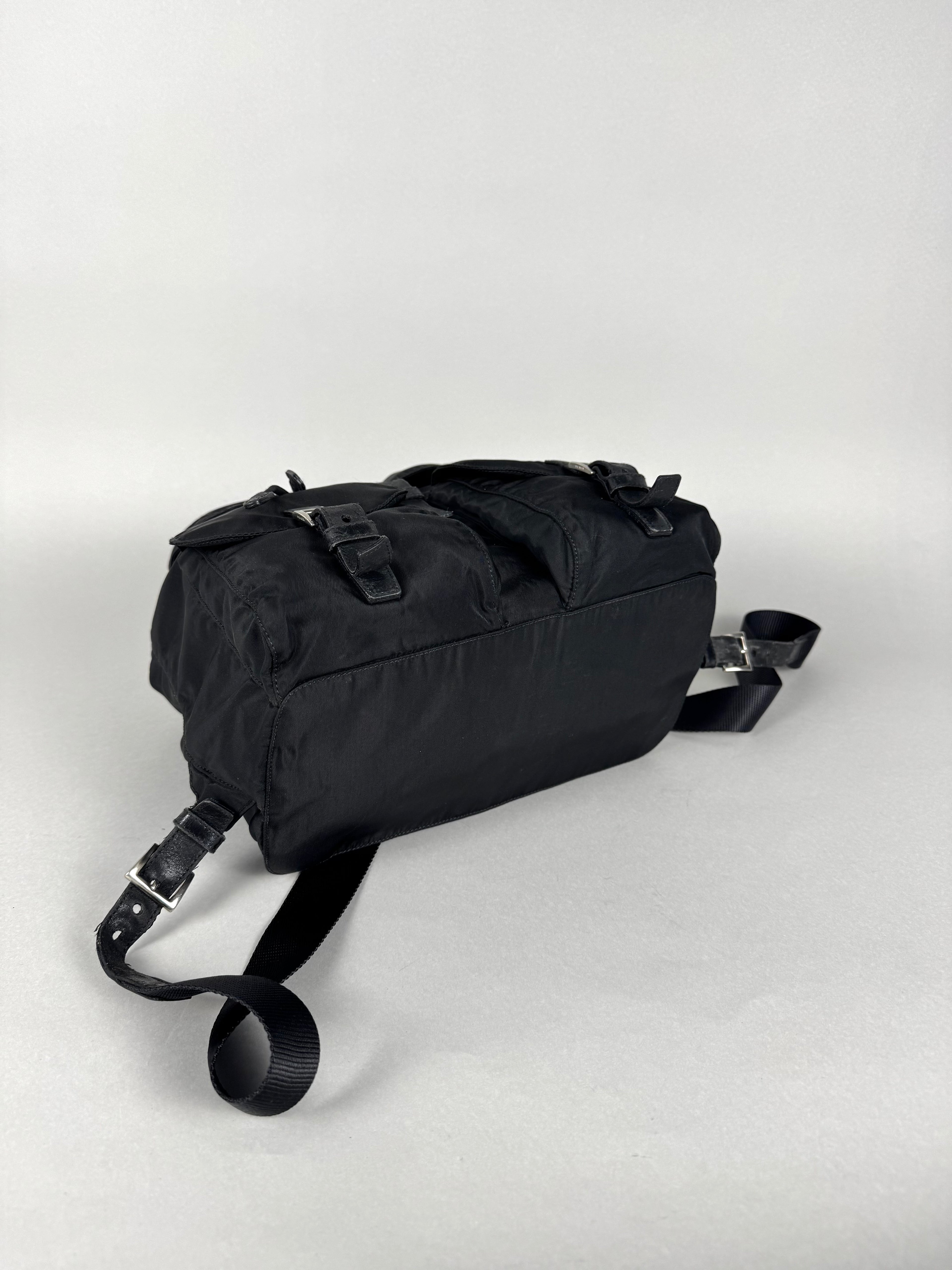 Prada Black Nylon Backpack Medium