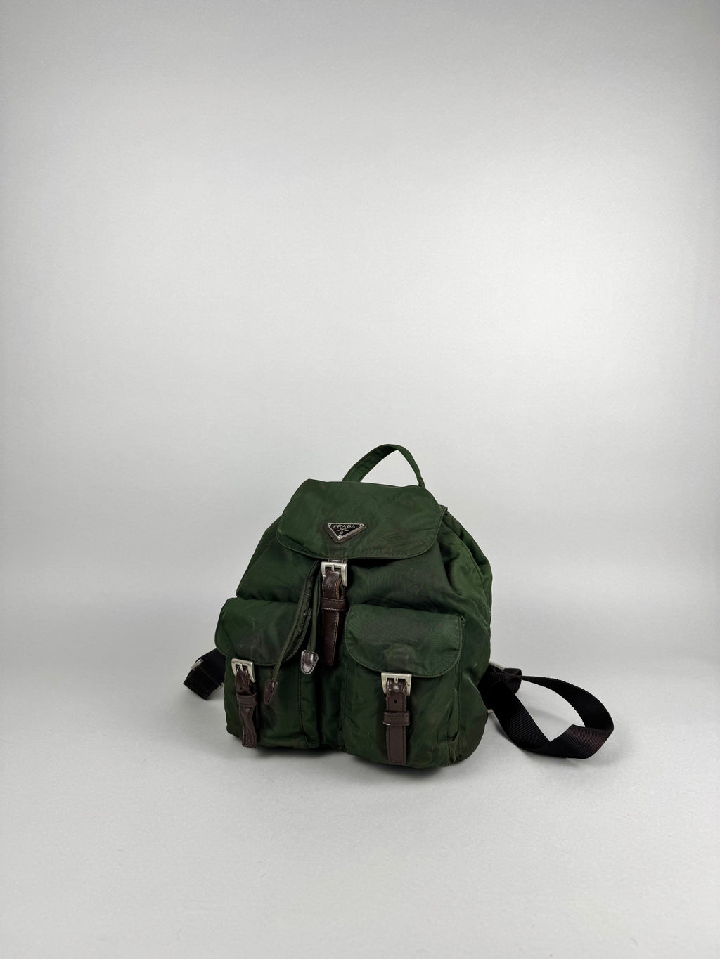 Prada Nylon Green Backpack Small