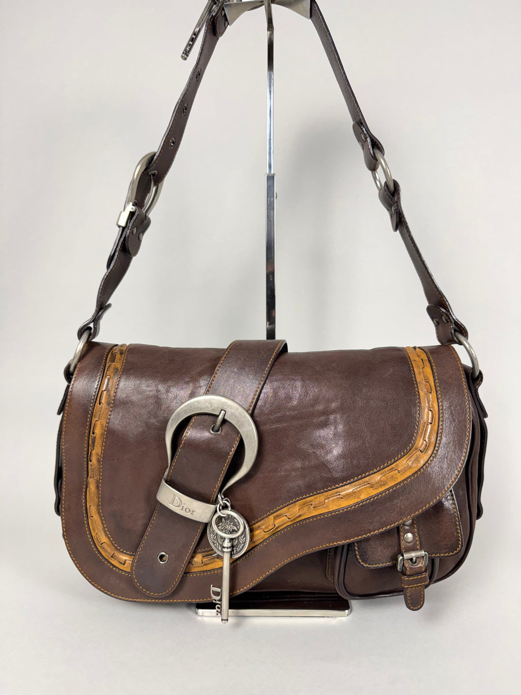 Christian Dior Gaucho Leather Brown