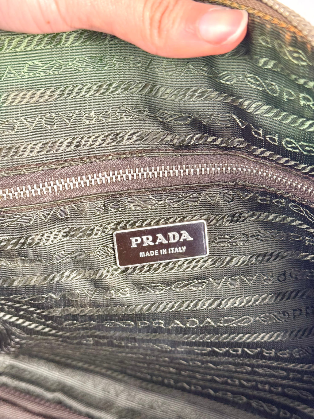 Prada Vitello Daino Leather Orange Dome