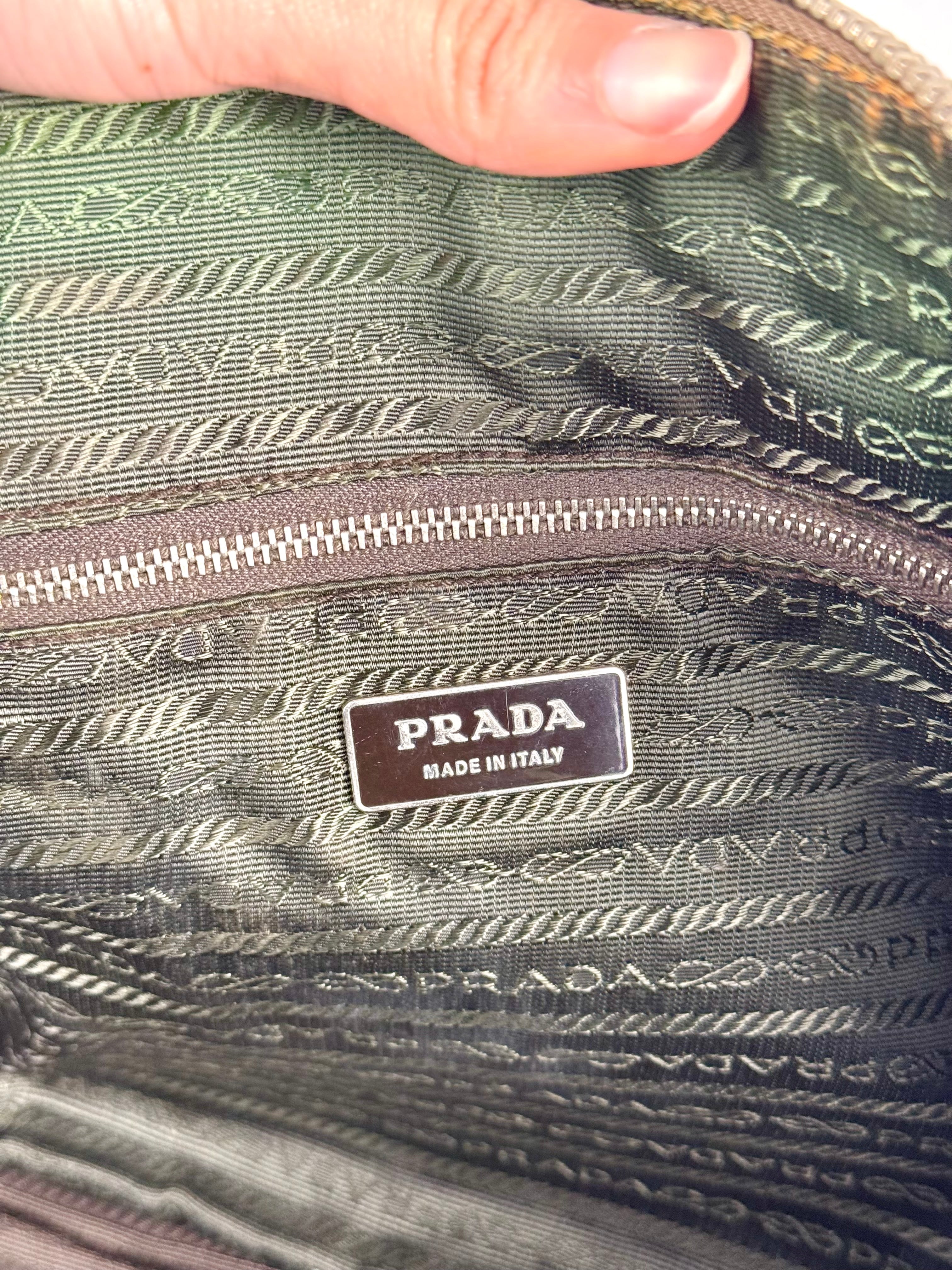 Prada Vitello Daino Leather Orange Dome