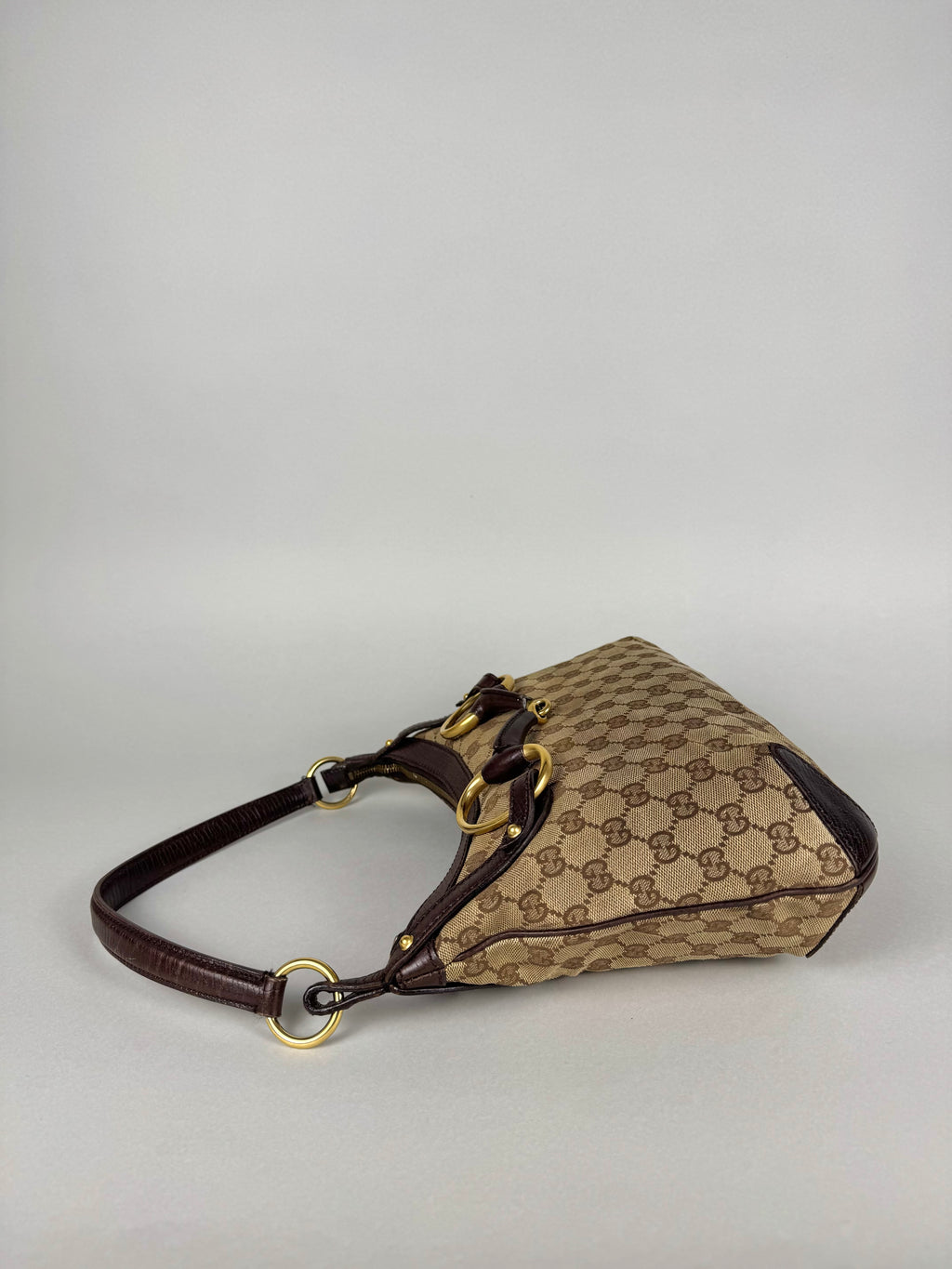 Gucci Monogram Horsebit Shoulder