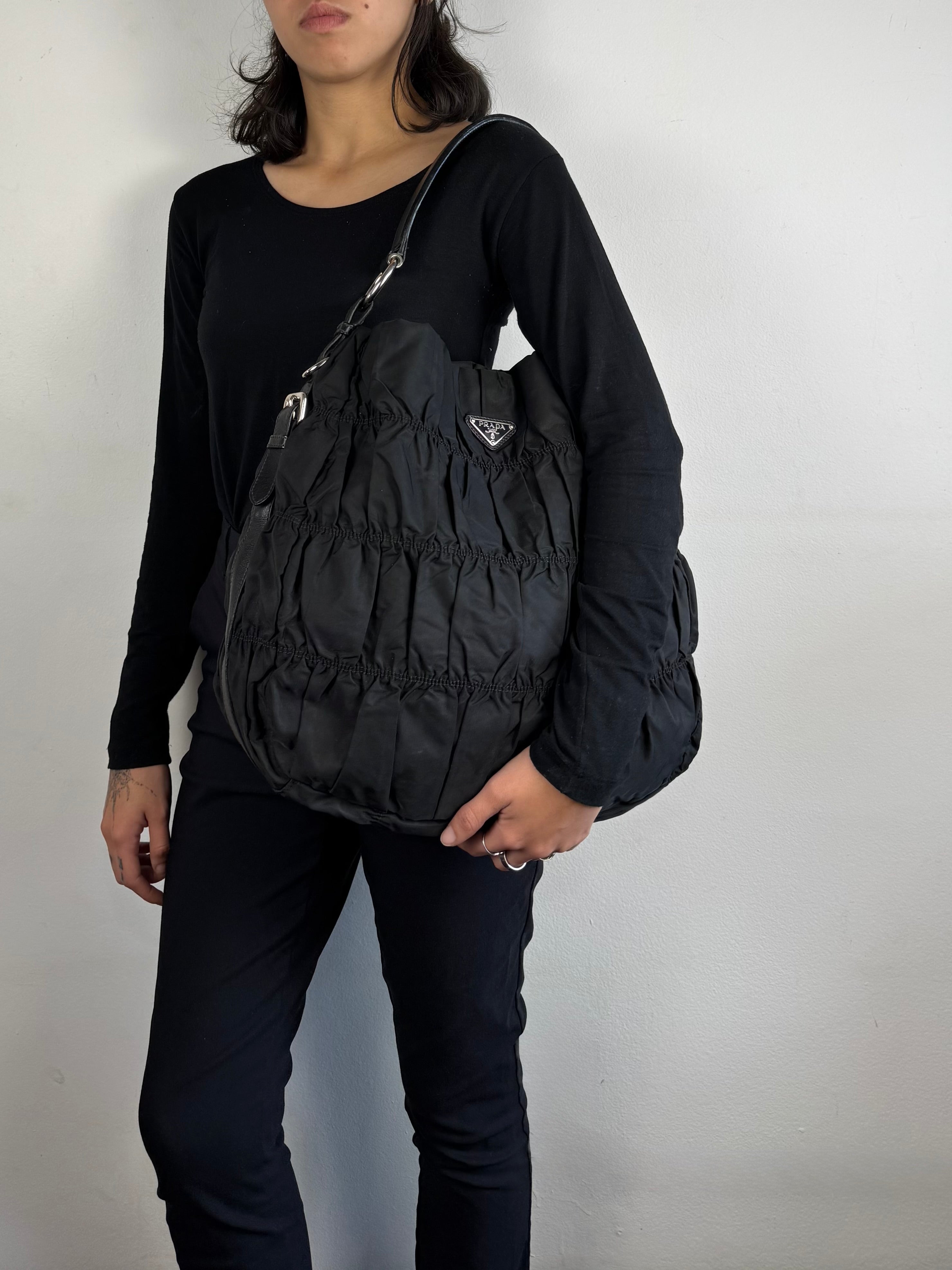 Prada Nappa Gaufre Black Nylon