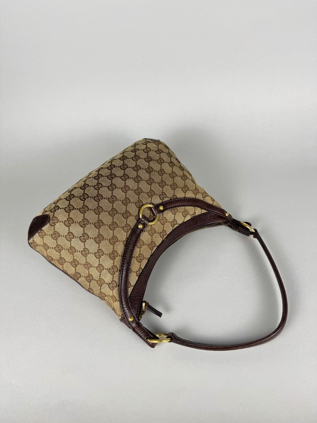 Gucci Monogram Horsebit Shoulder