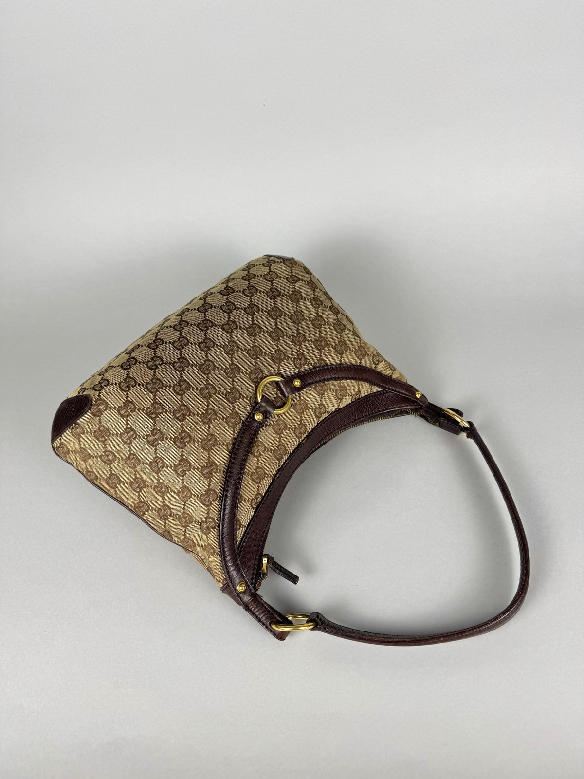 Gucci Monogram Horsebit Shoulder