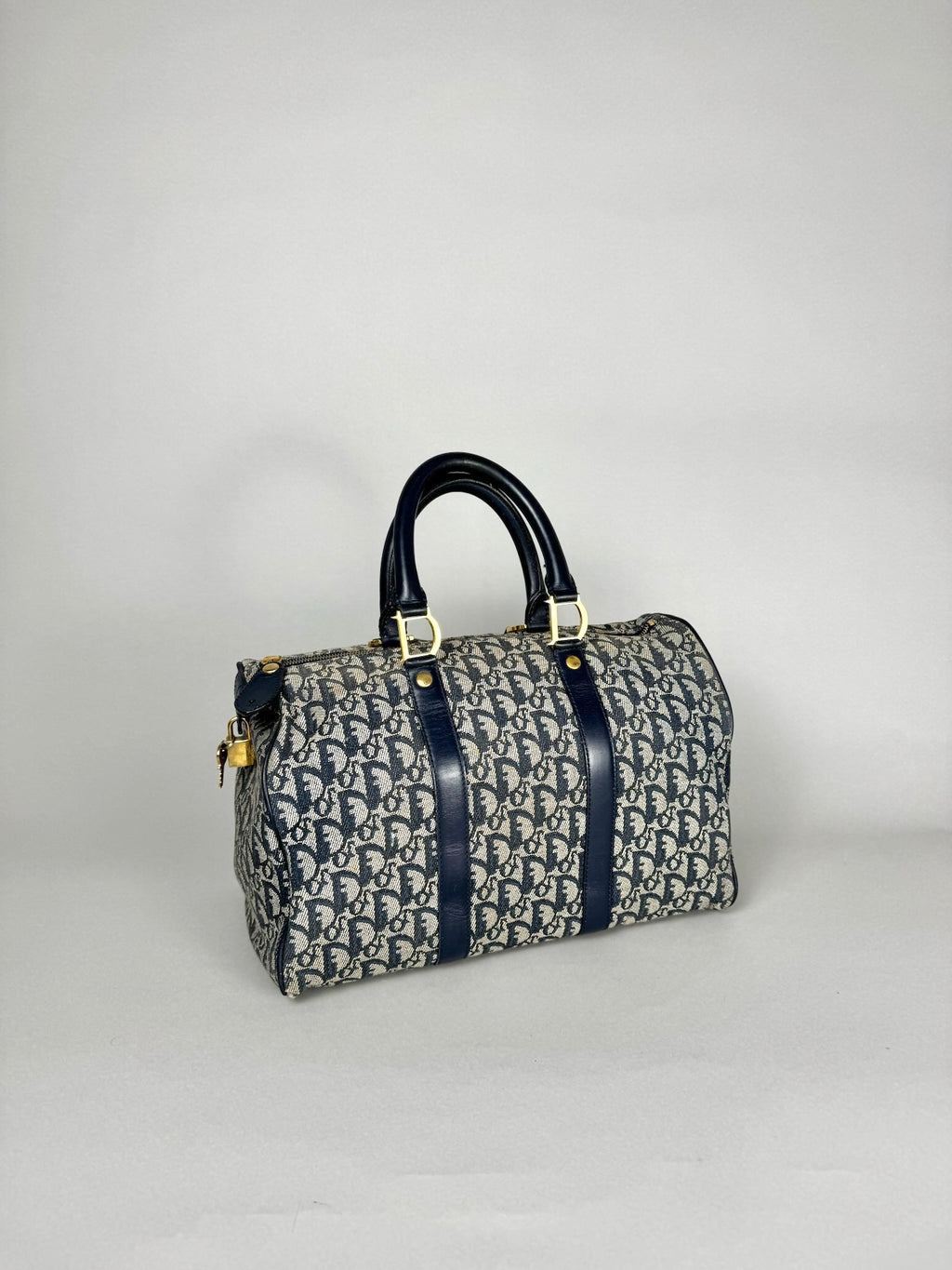 Christian Dior Monogram Trotter Boston Navy
