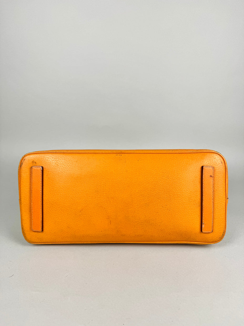 Prada Vitello Daino Leather Orange Dome