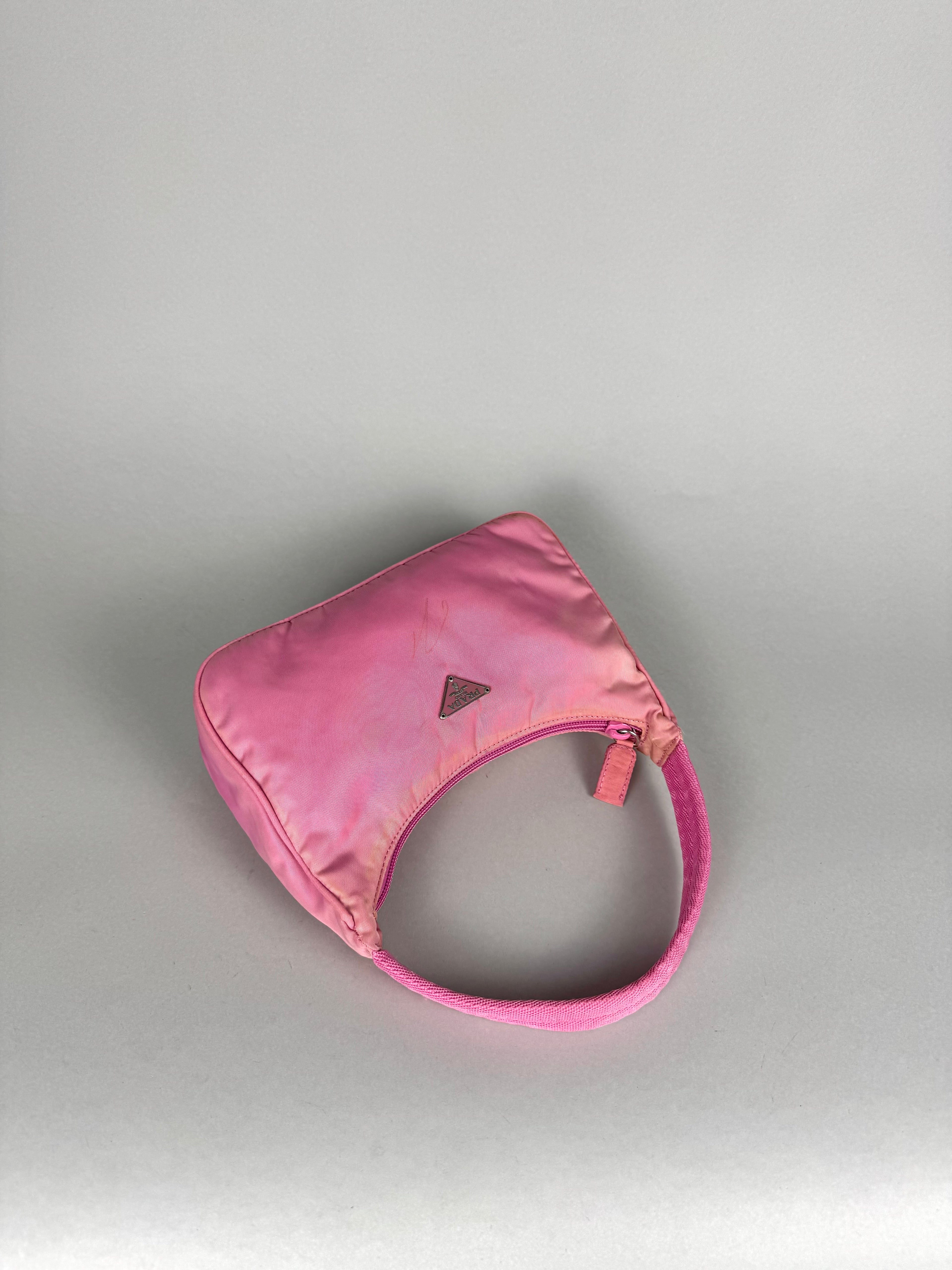 Prada Nylon Pink Hobo