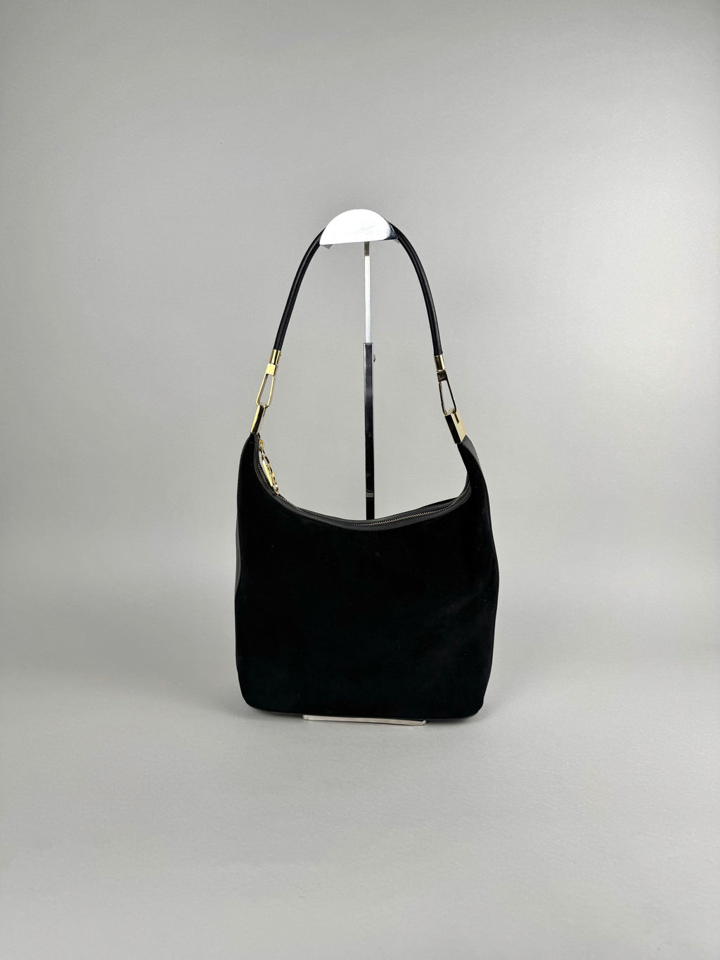 Gucci Black Suede Leather Shoulder