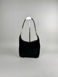 Gucci Black Suede Leather Shoulder