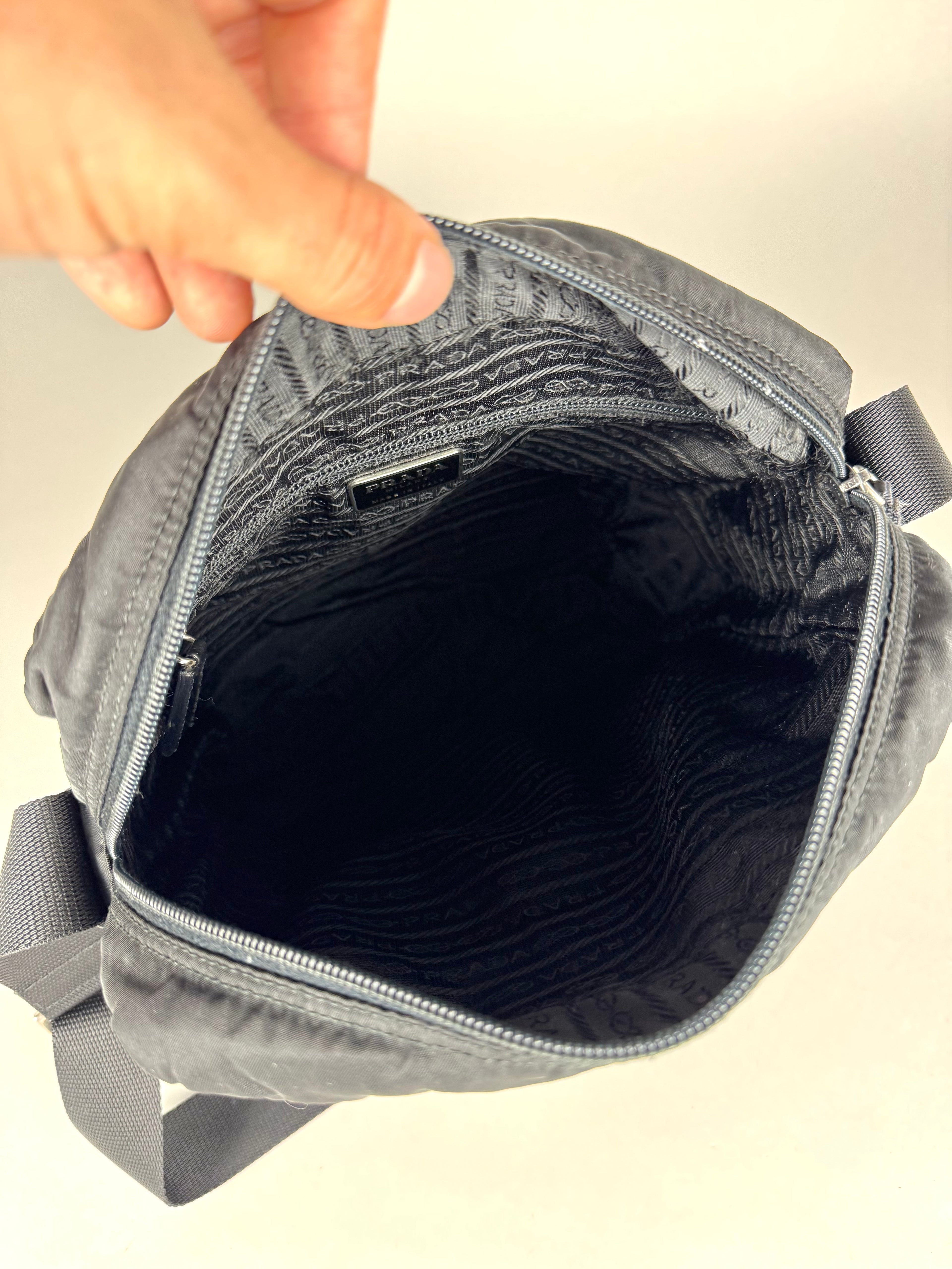 Prada Tessuto Messenger Crossbody Nylon Bag
