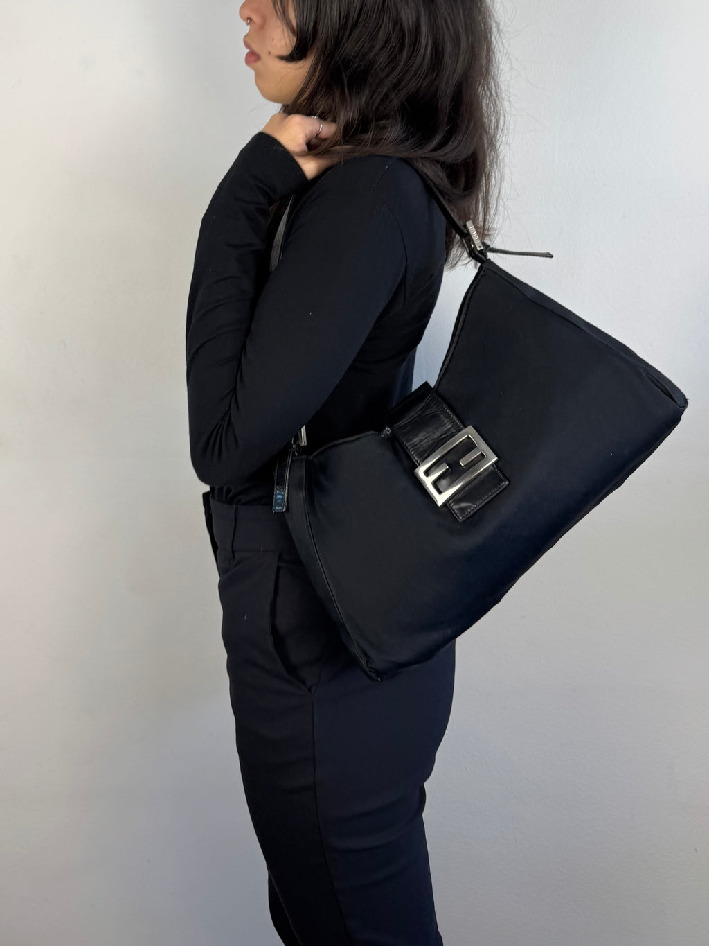 Fendi Sac Baguette Black Shoulder