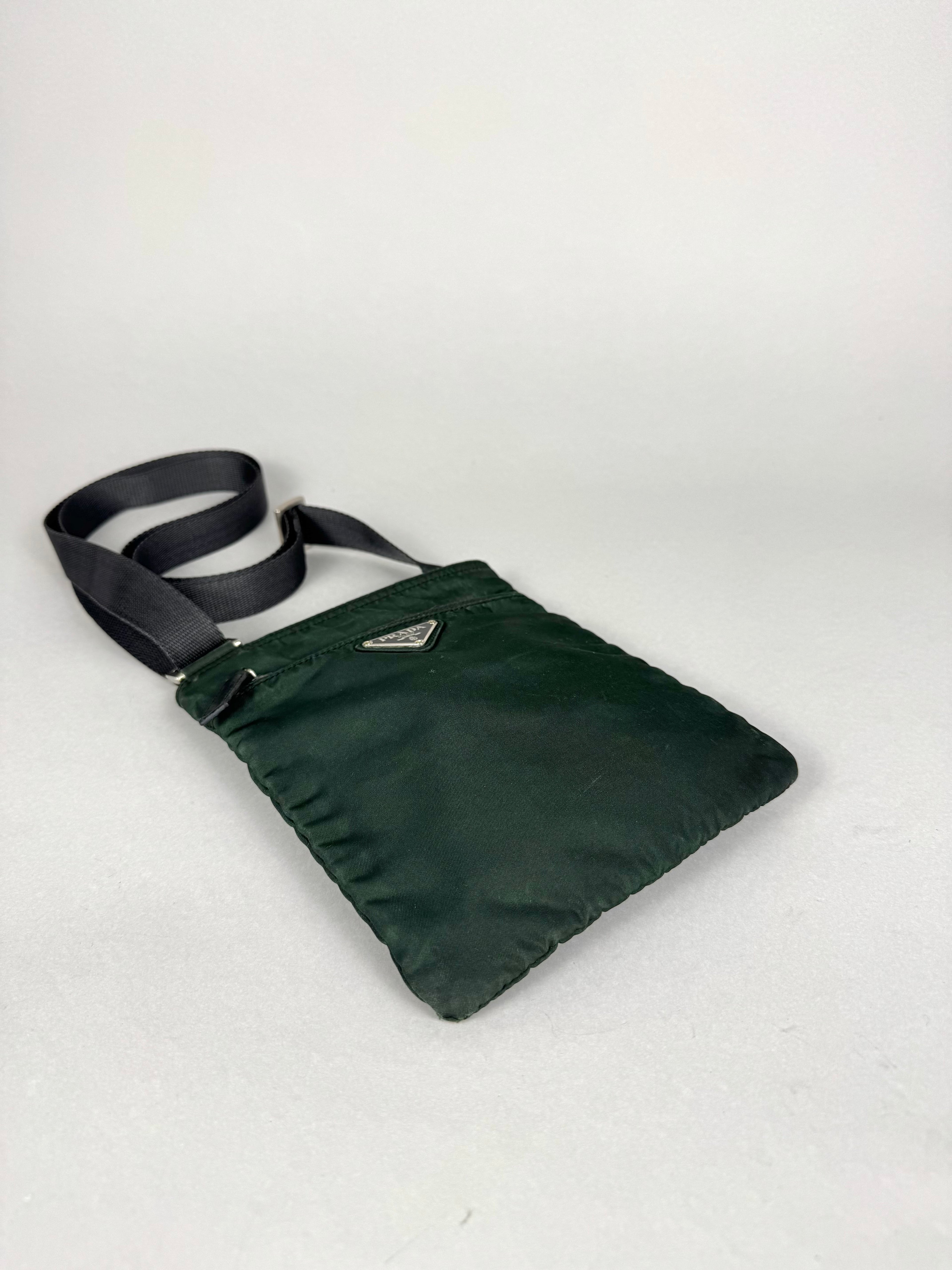 Prada Mini Nylon Green Crossbody