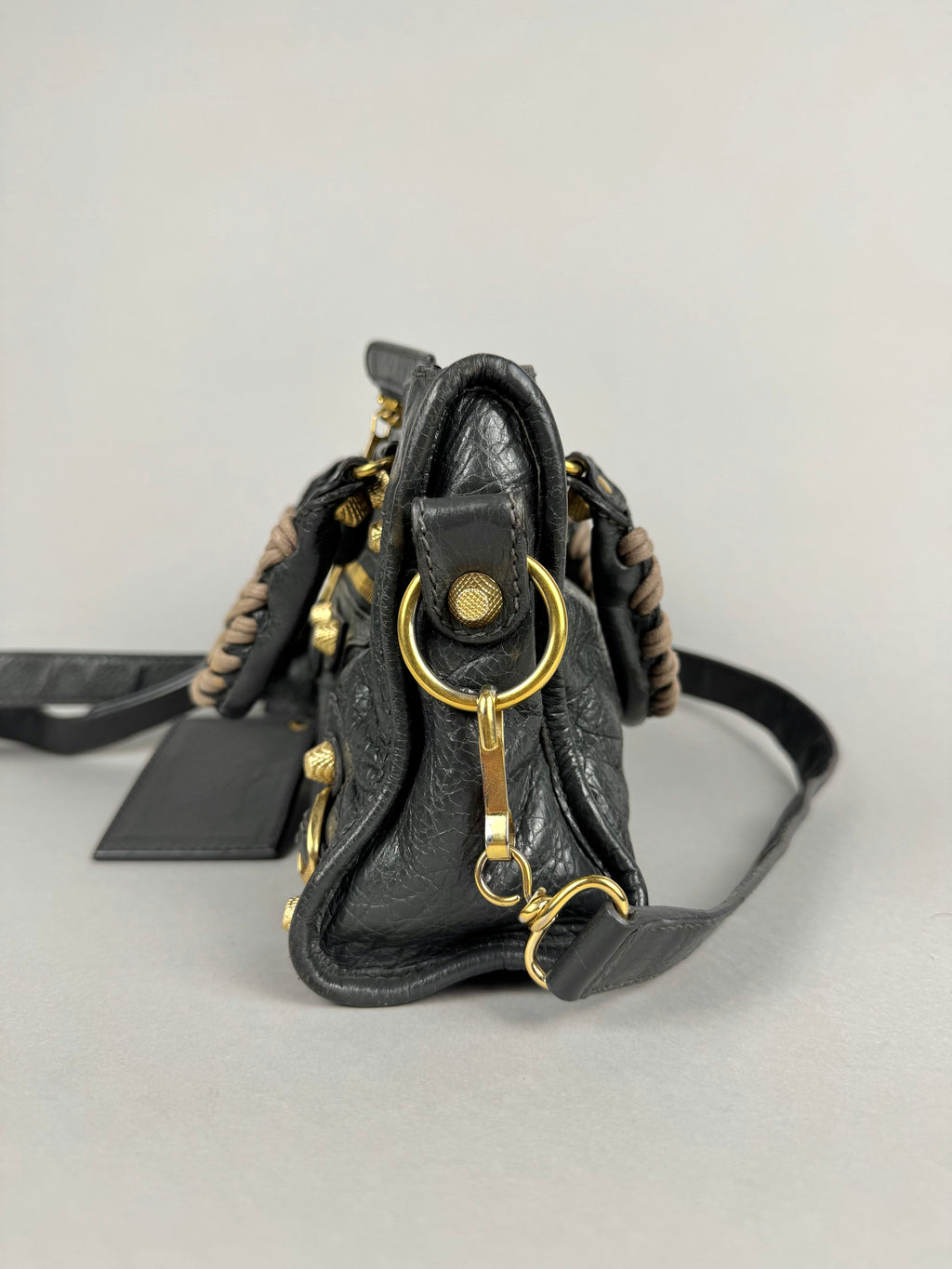 Balenciaga Agneau Mini City Gray Leather