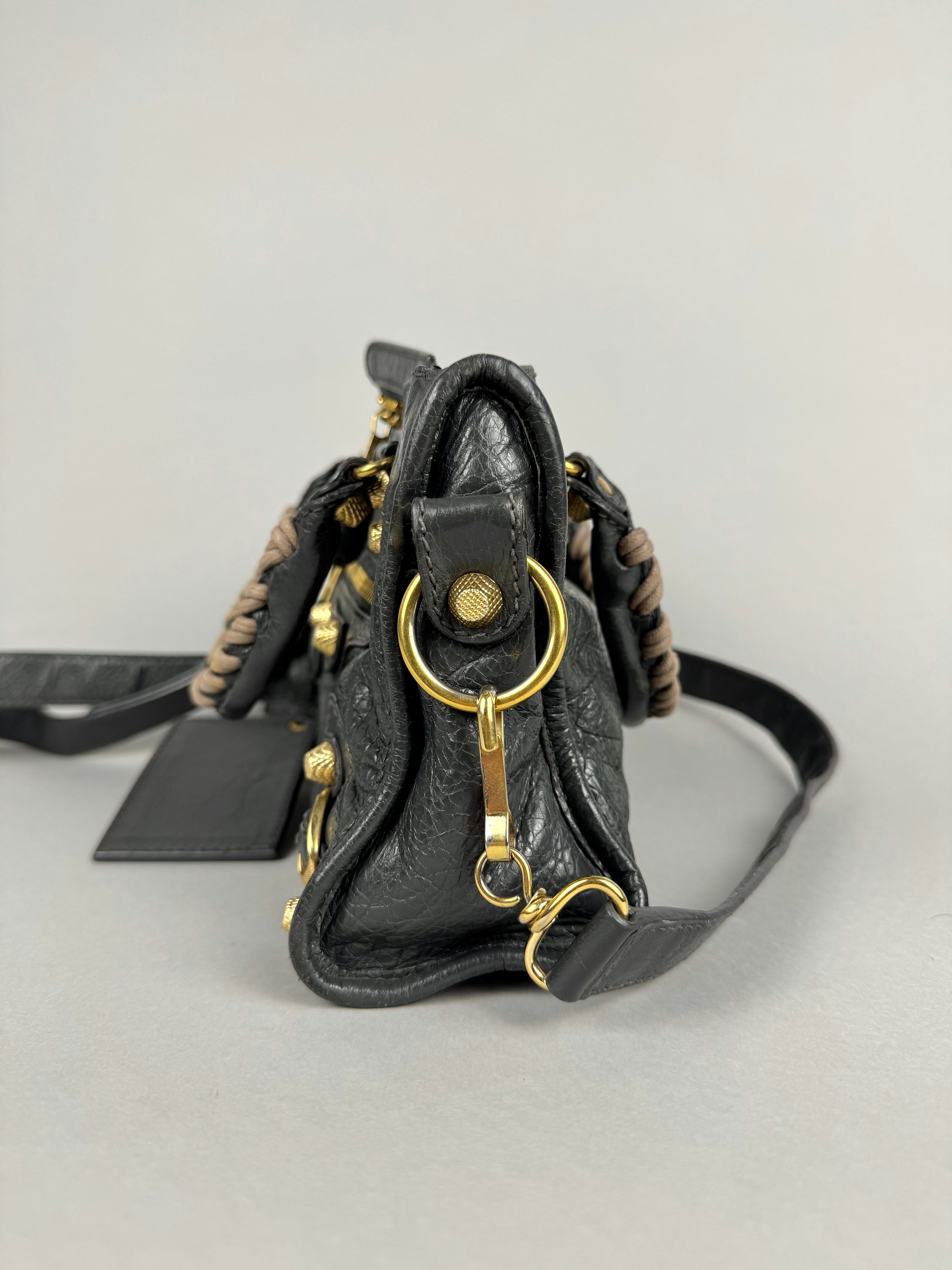 Balenciaga Agneau Mini City Gray Leather