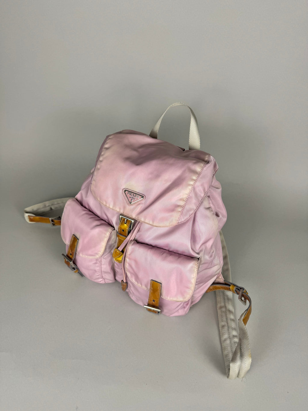 Prada Nylon Baby Pink Backpack Medium