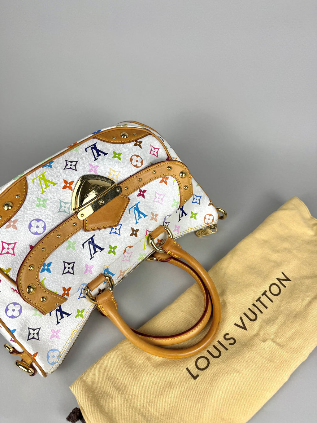 Louis Vuitton Rita Monogram Multicolor White Murakami
