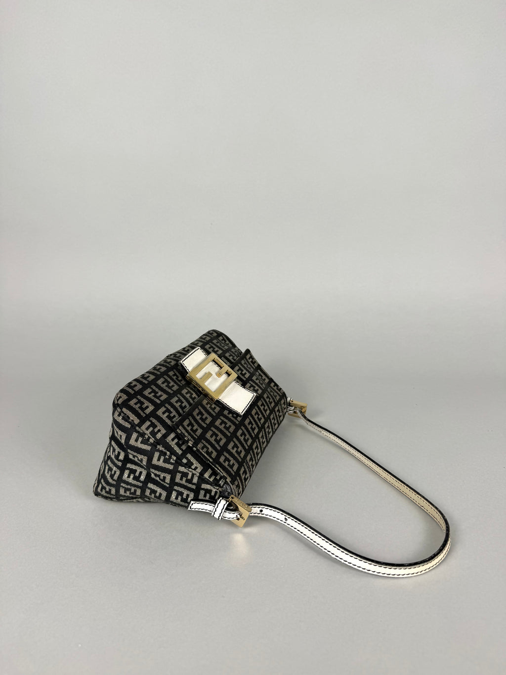 Fendi Monogram Canvas Mini Mama Baguette