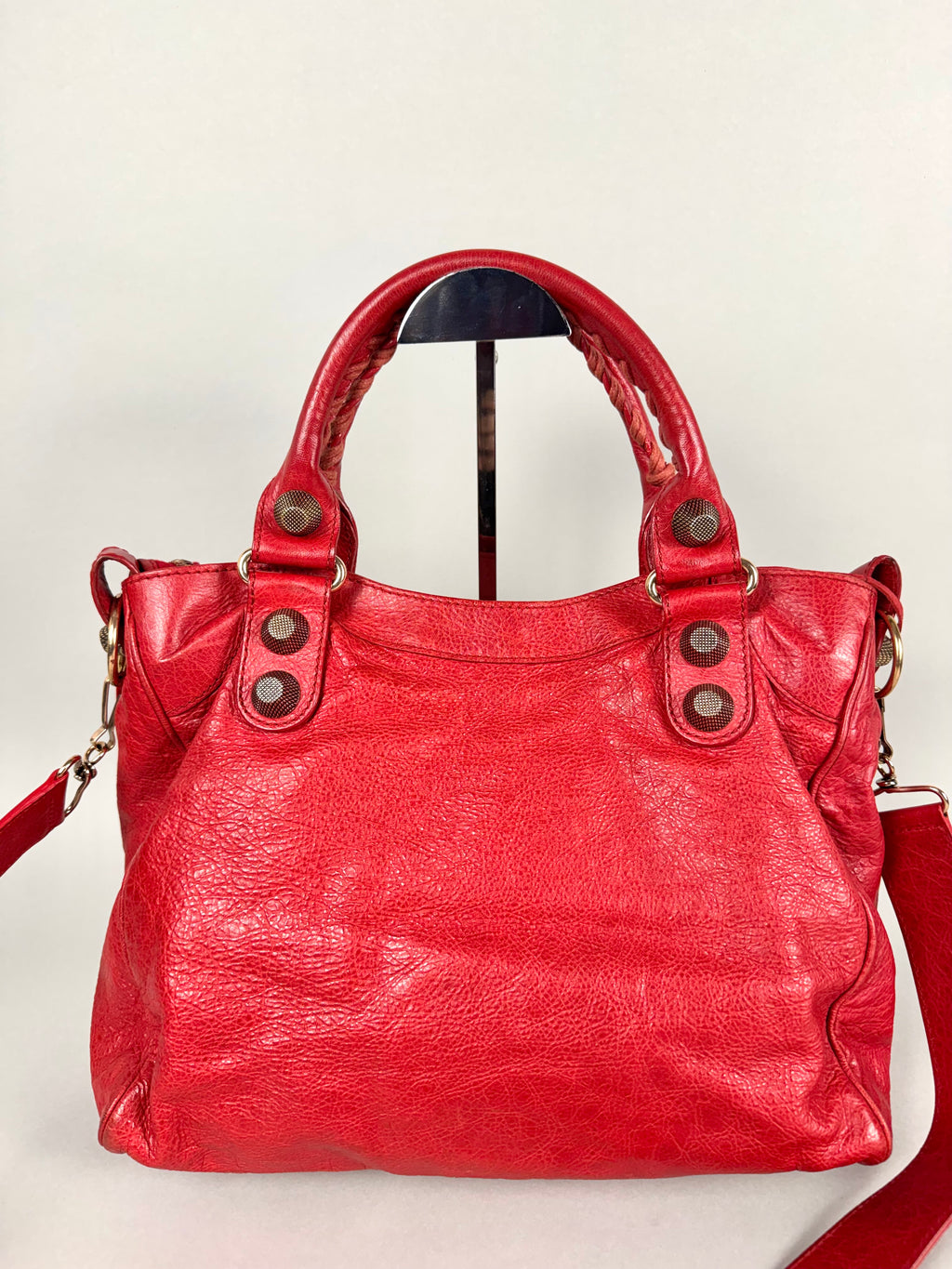 Balenciaga Motocross 21 City Leather Red