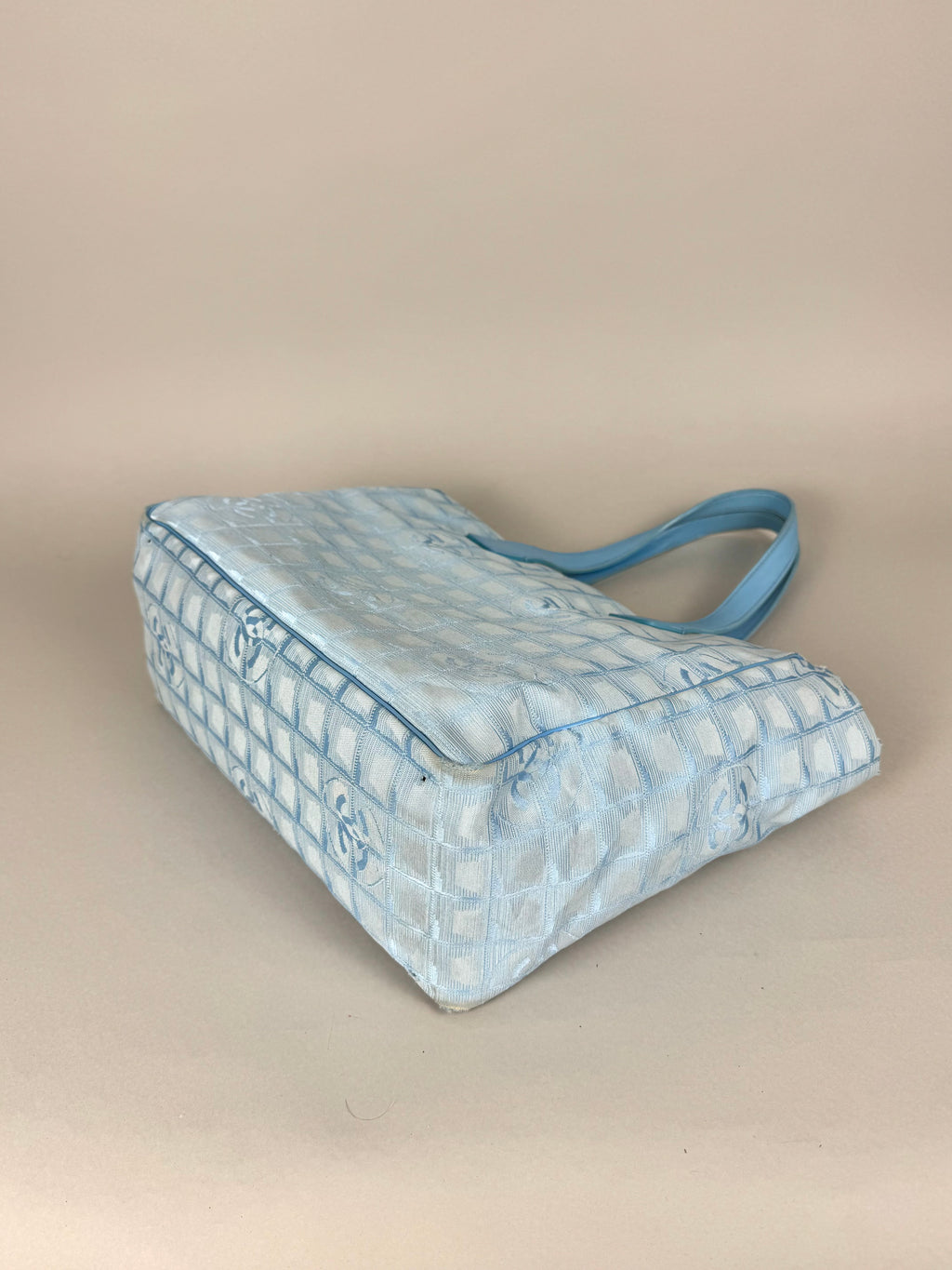 Chanel Travel Ligne Blue Tote Bag