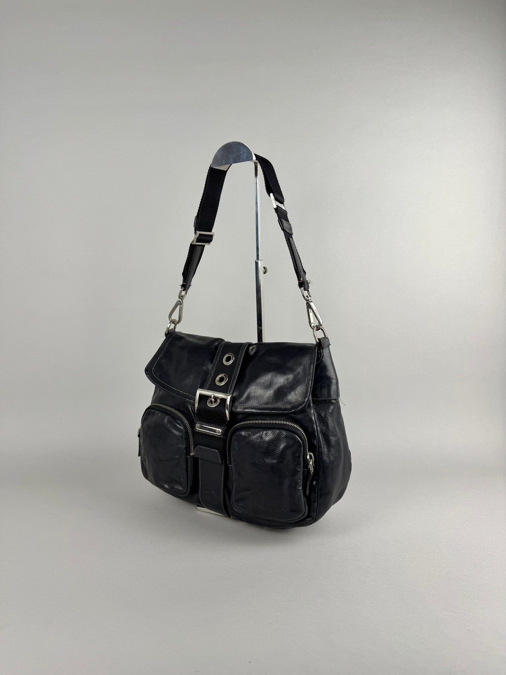 Prada Black Leather Shoulder