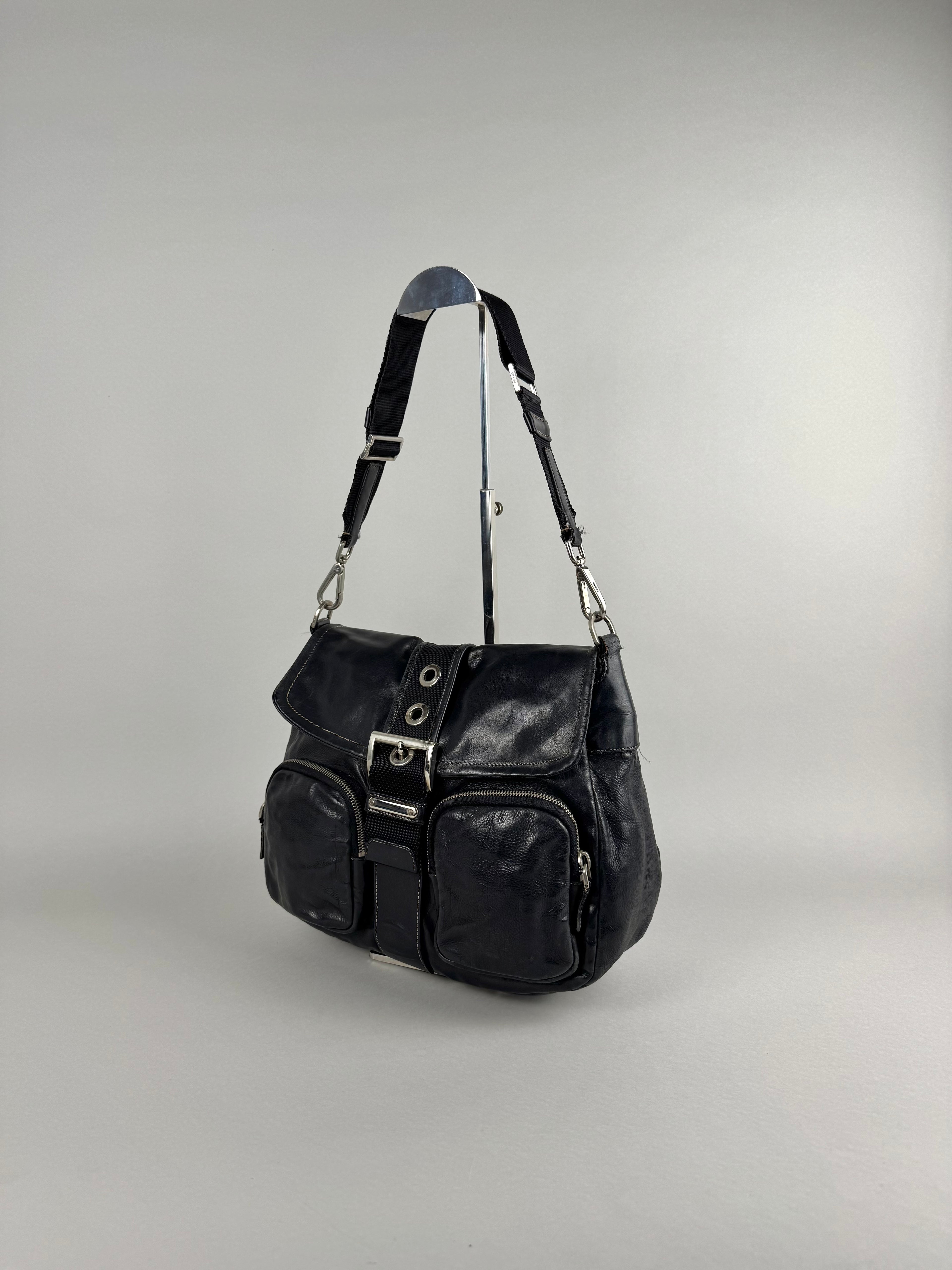 Prada Black Leather Shoulder