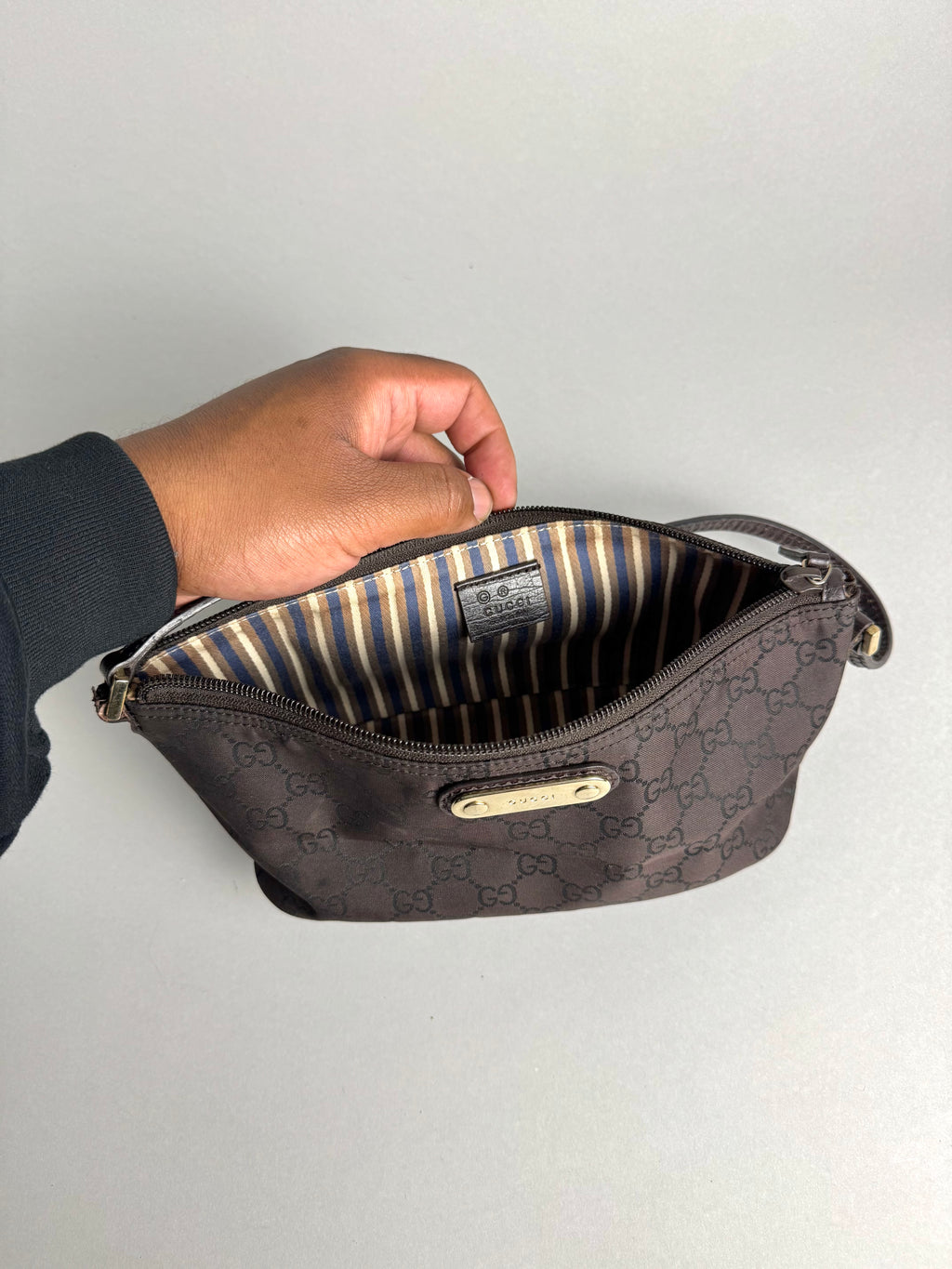 Gucci Boat Monogram Pochette