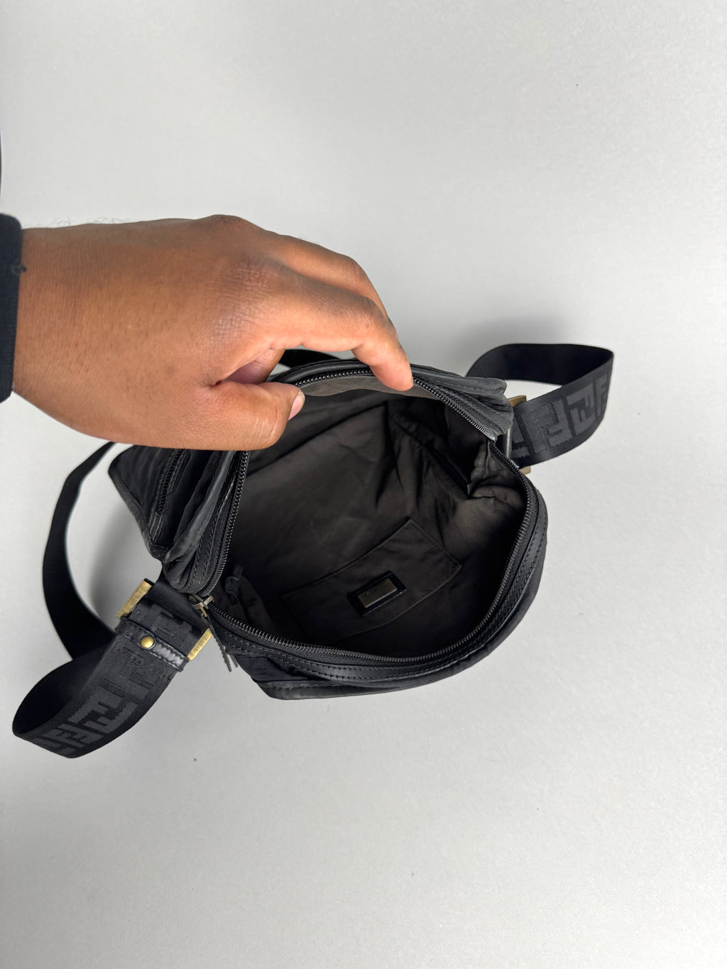 Fendi Monogram Black Crossbody