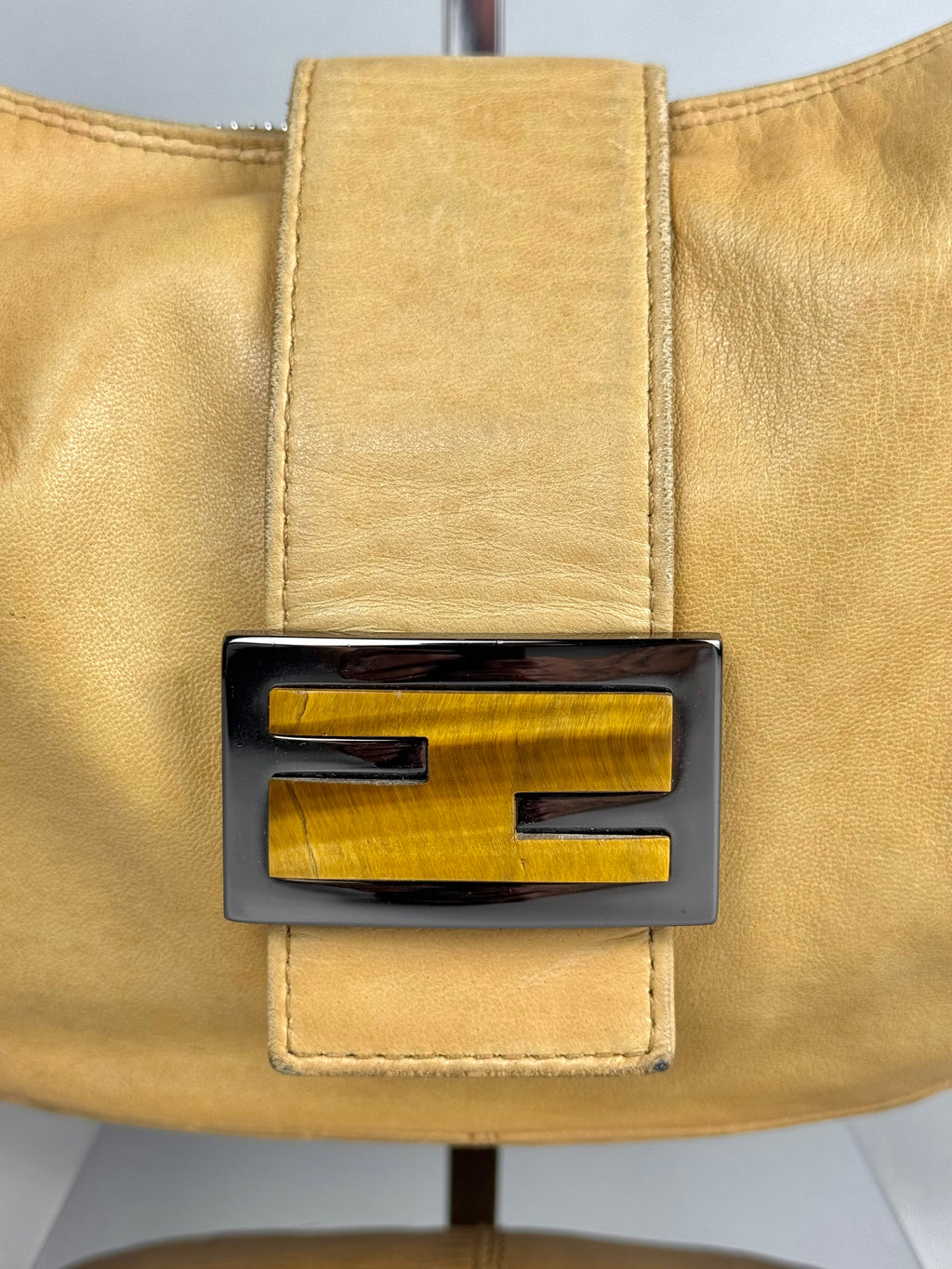 Fendi Croissant Lambskin Leather