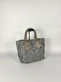 Prada Tessuto Chevron Nylon Tote Grey