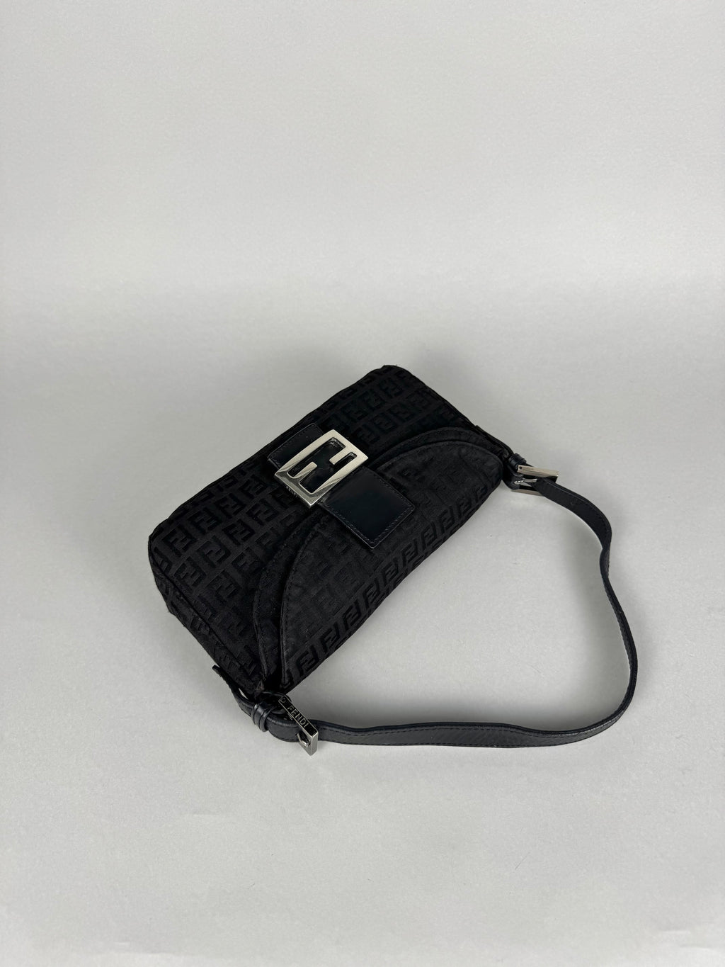 Fendi Baguette Monogram Black