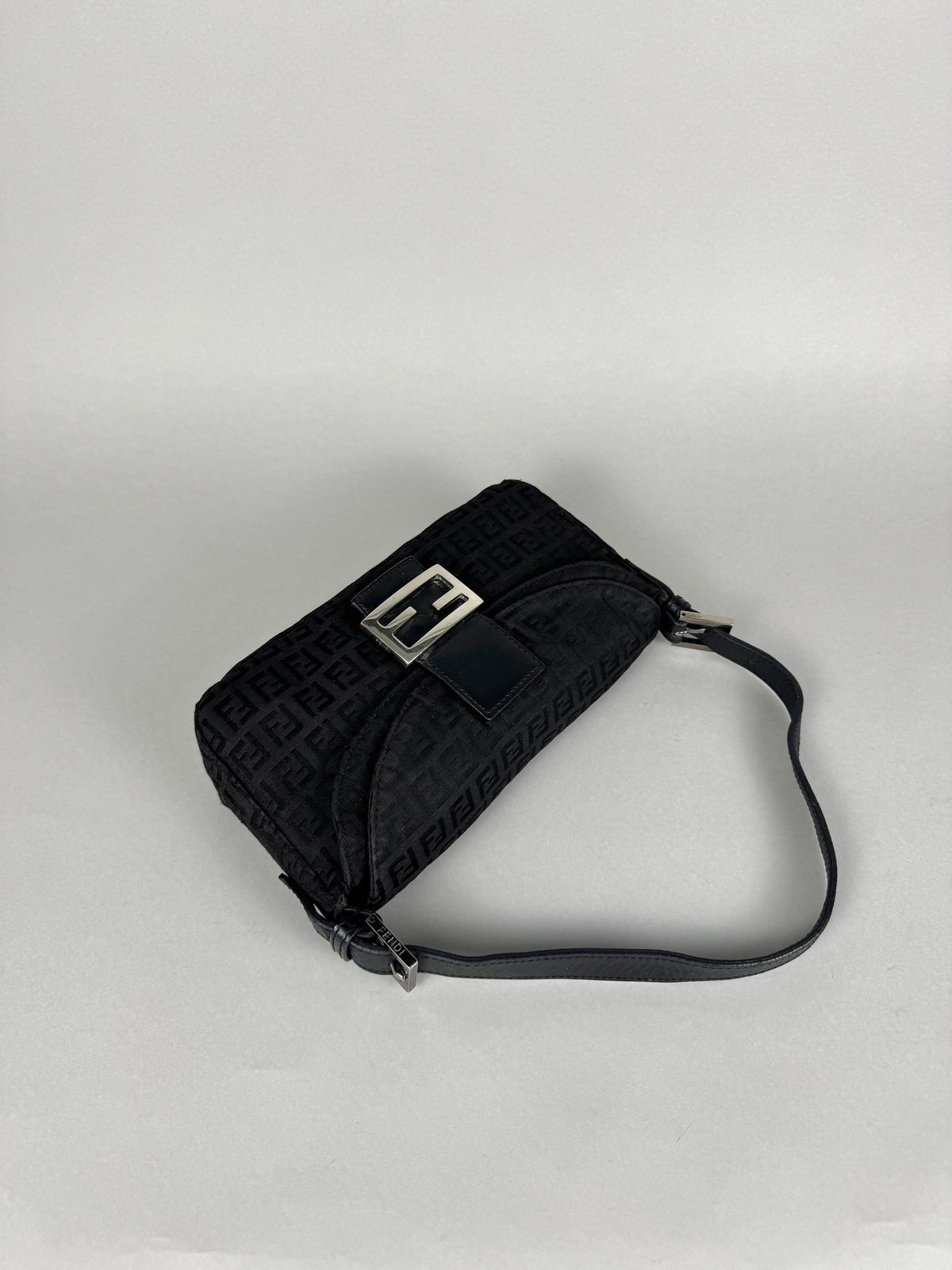 Fendi Baguette Monogram Black