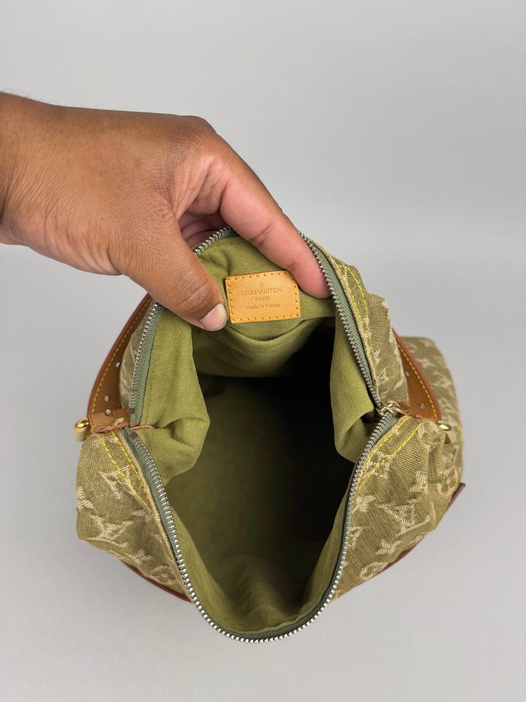 Louis Vuitton Denim Green Baggy GM