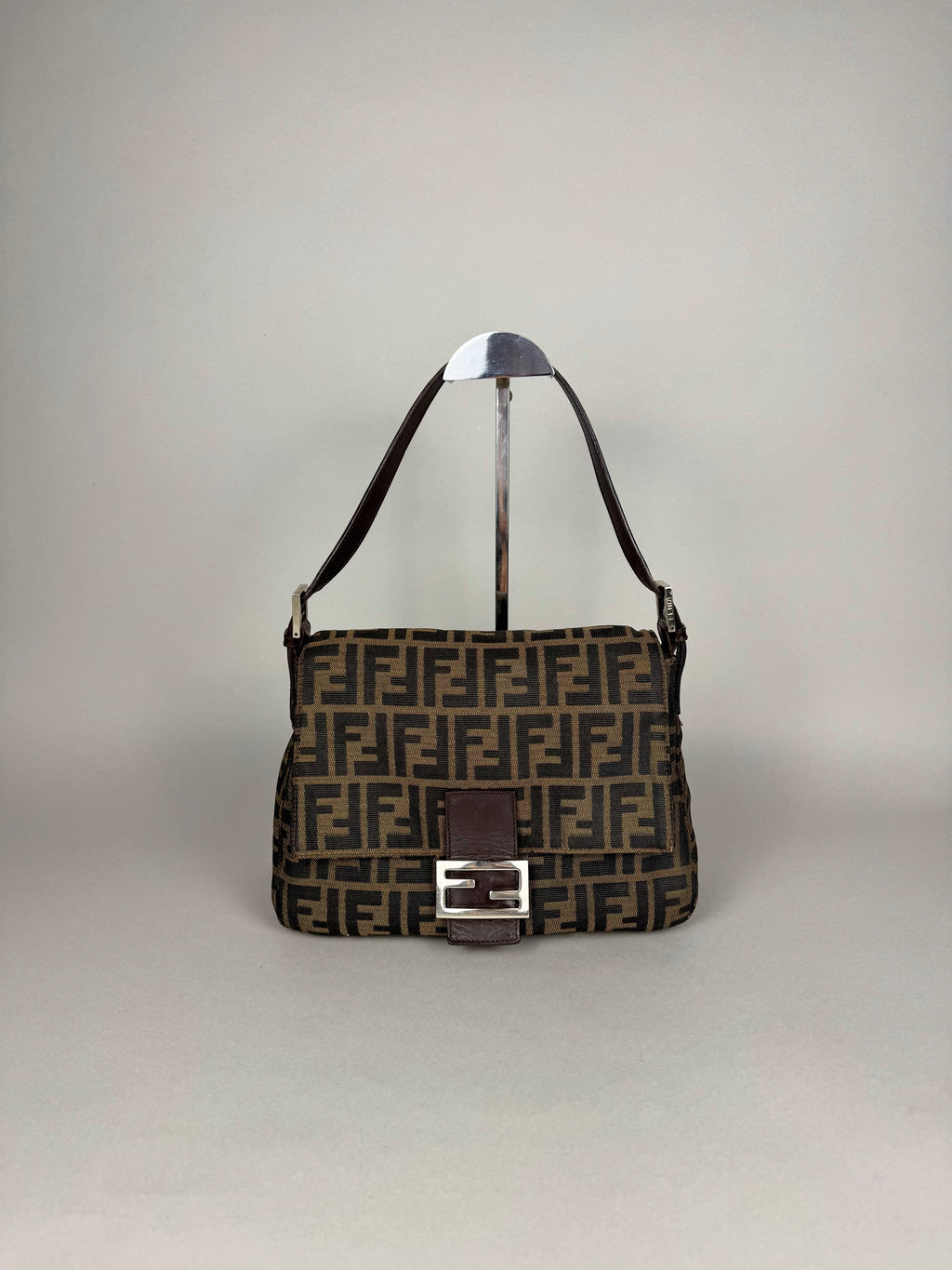 Fendi Monogram Zucca Mamma Baguette