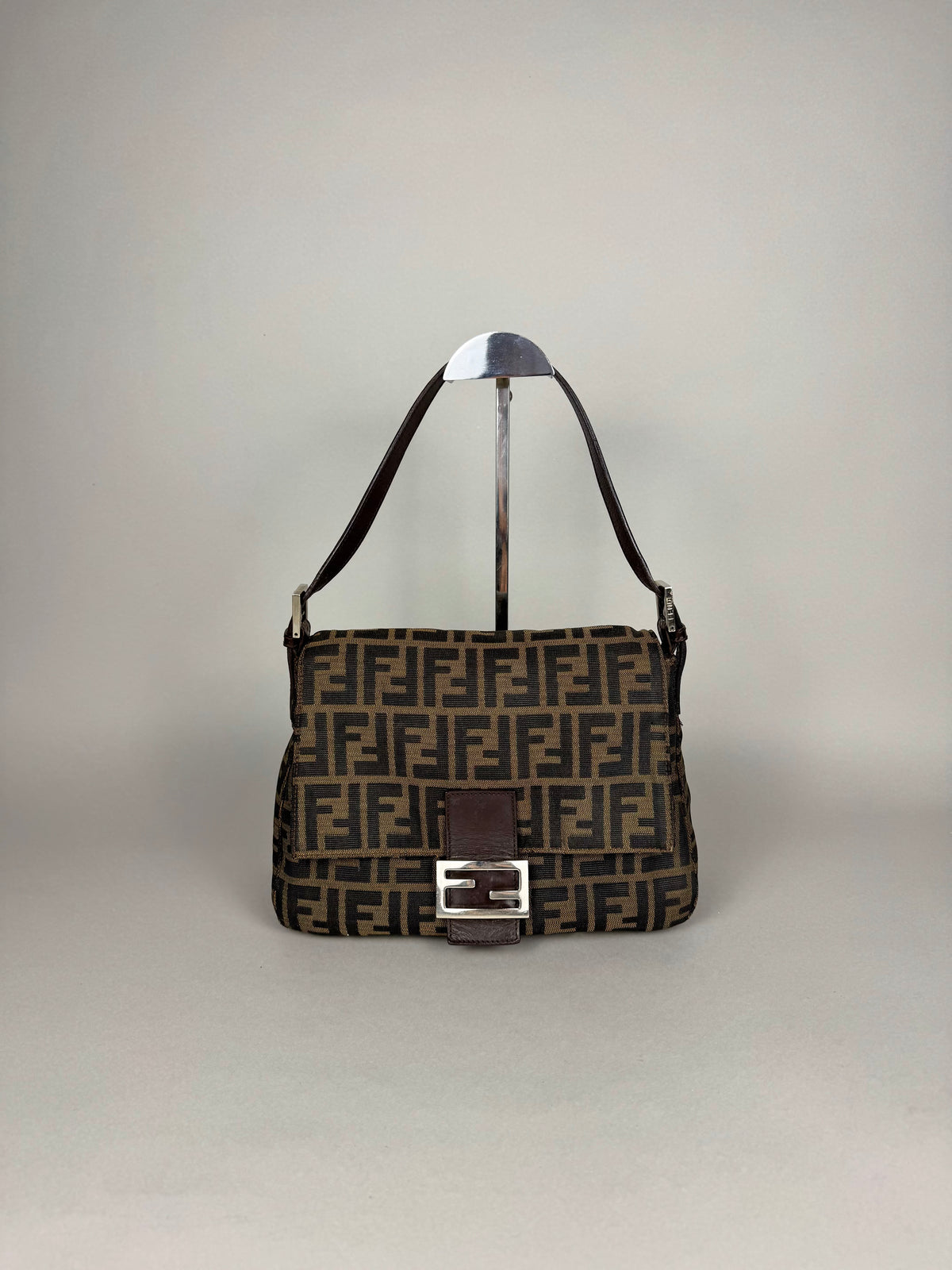 Fendi Monogram Zucca Mamma Baguette
