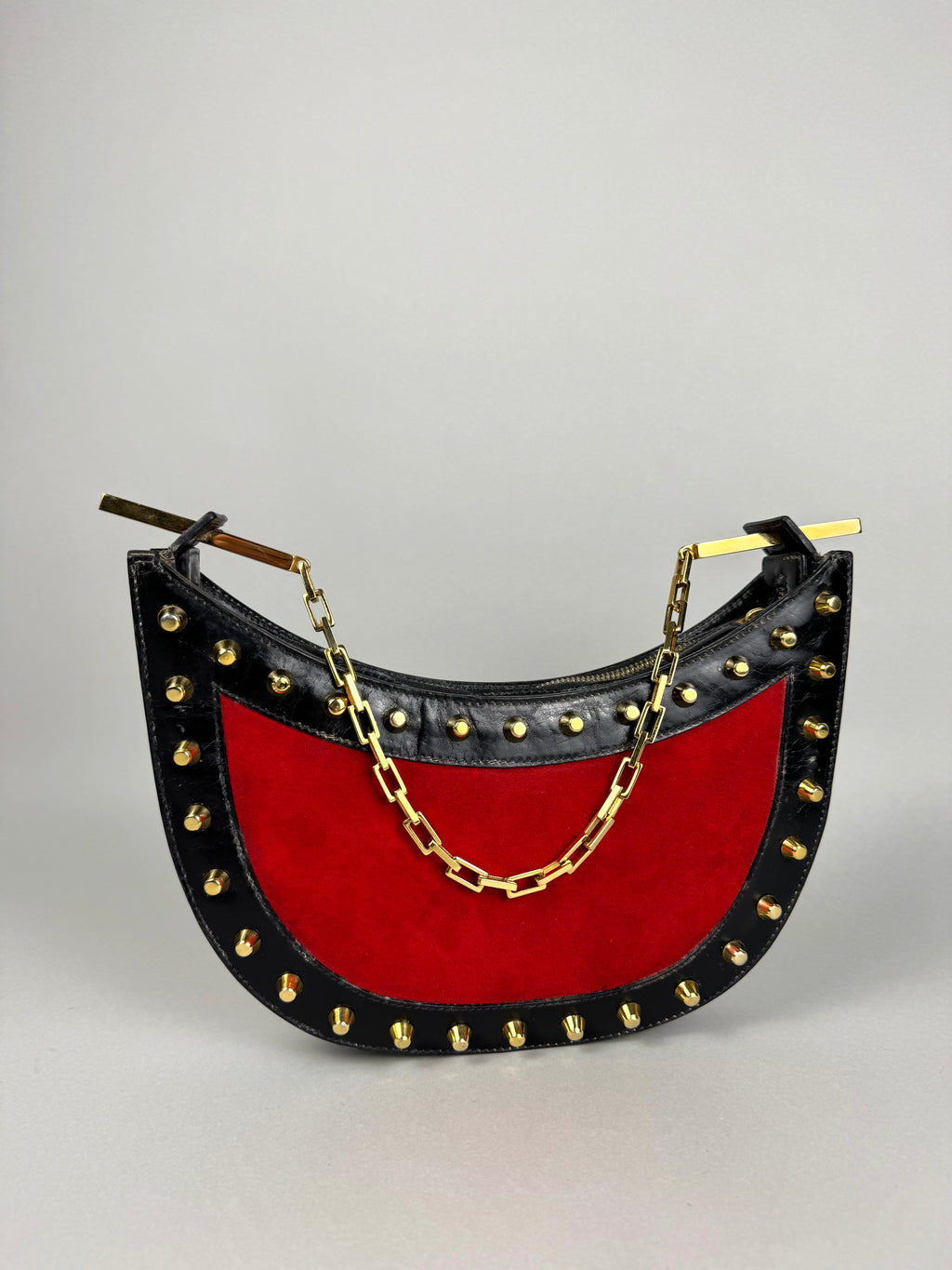 Fendi Studded Leather Red