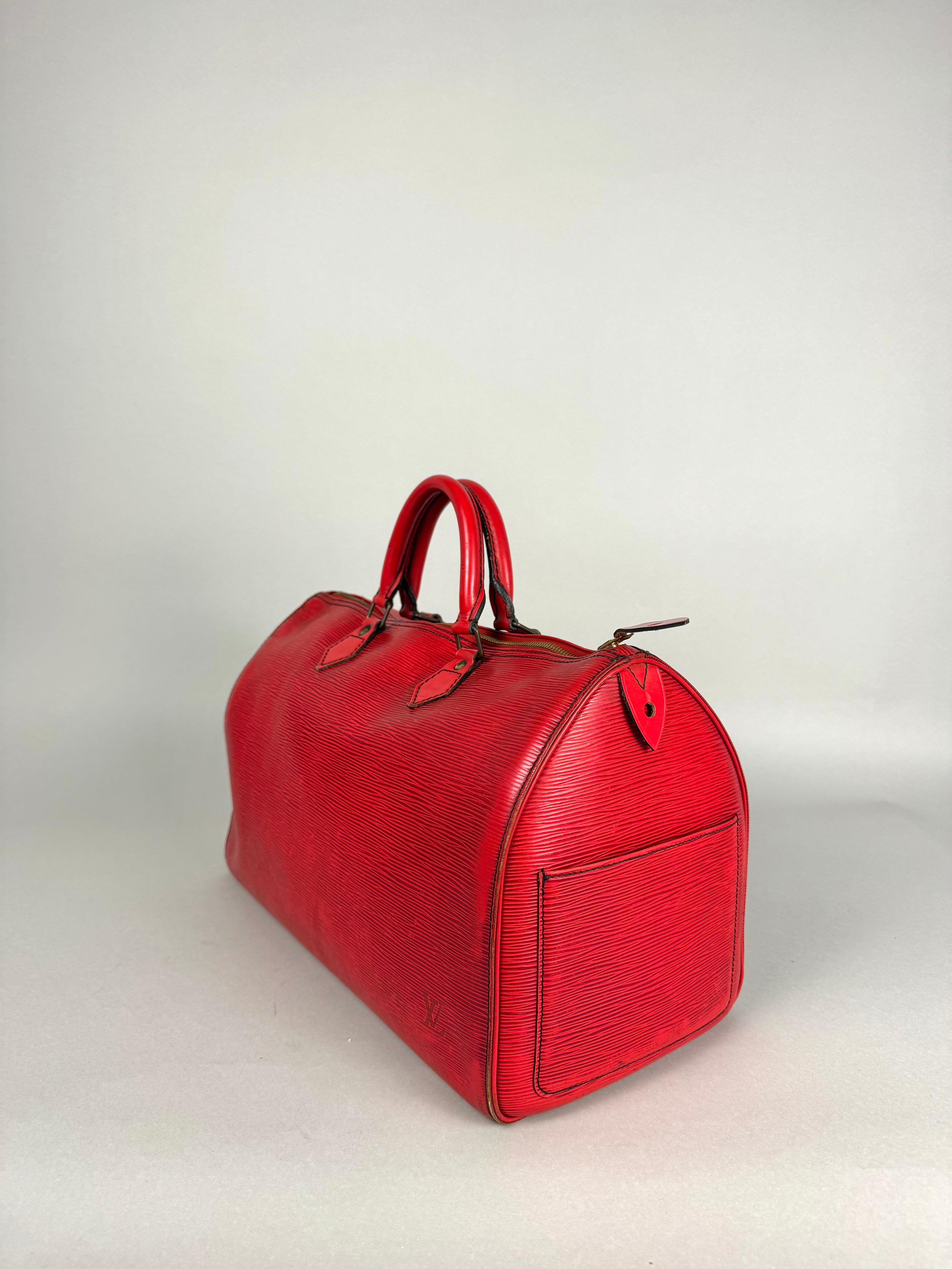 Louis Vuitton Speedy 40 Epi Leather Red