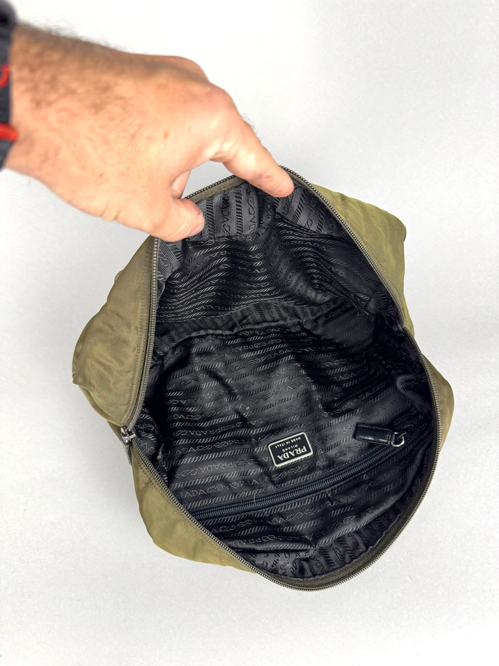 Prada Nylon Green Shoulder