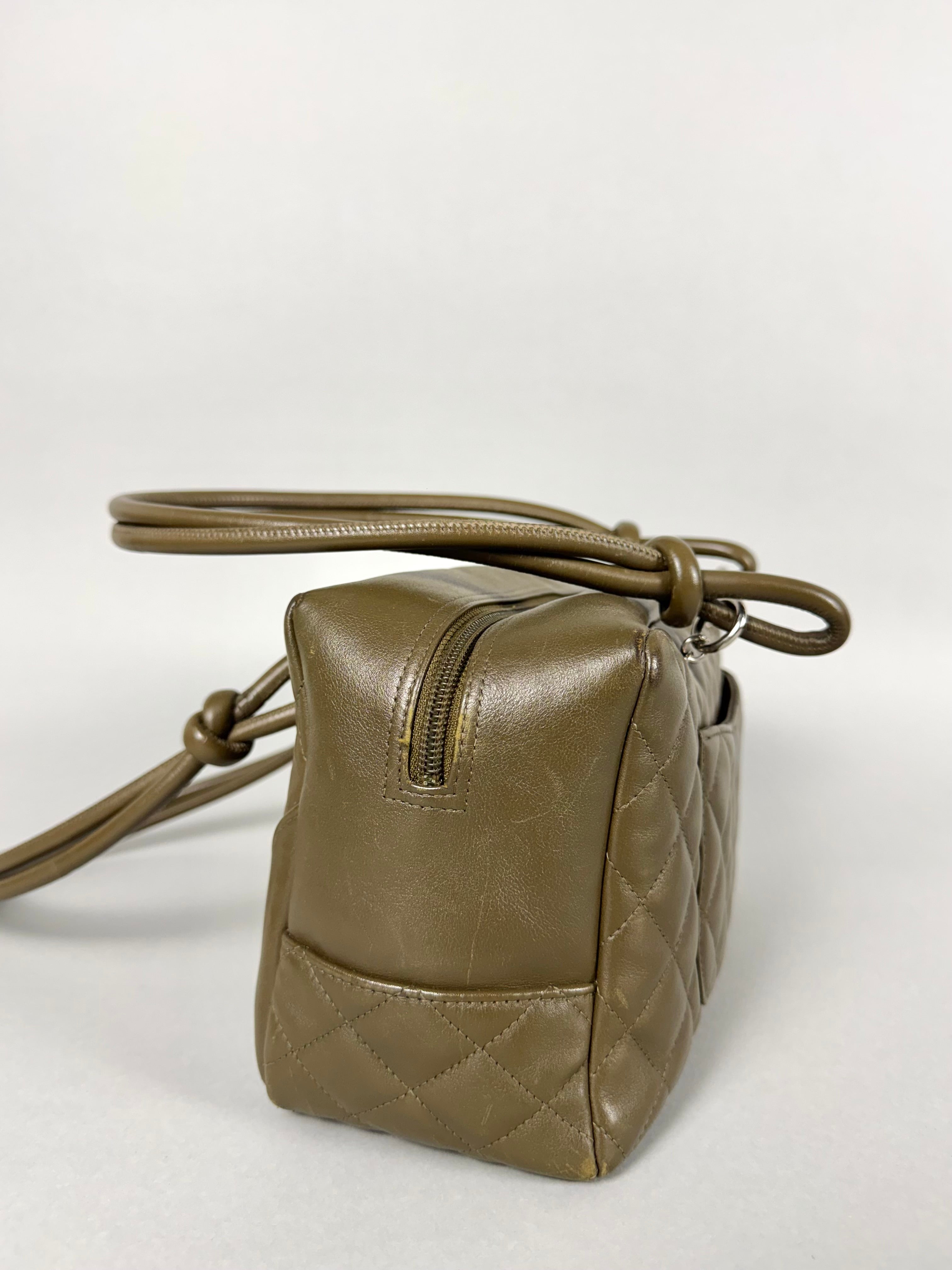 Chanel Ligne Cambon Leather Bowler Bag in Python