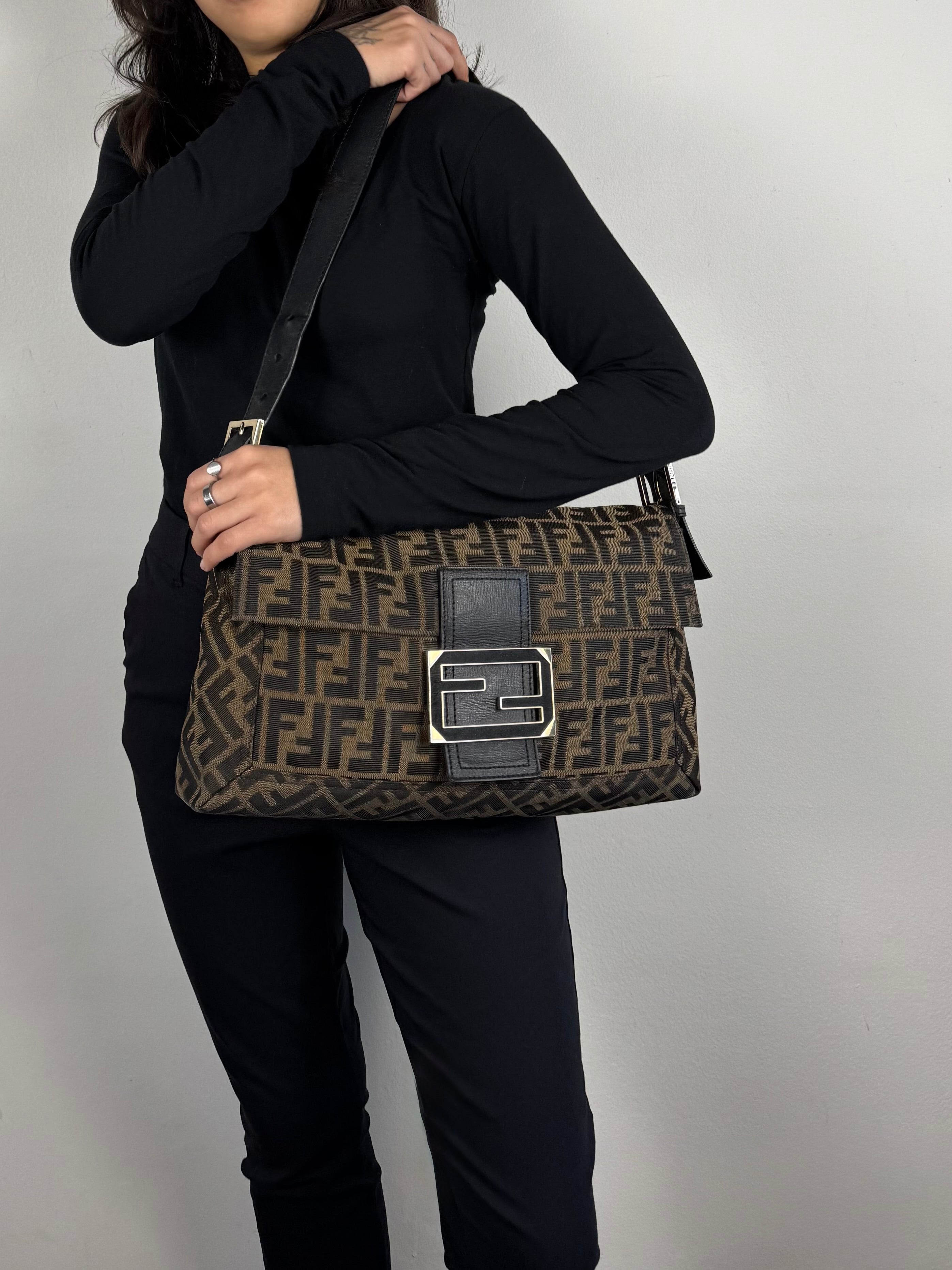 Fendi Maxi Monogram Zucca Baguette