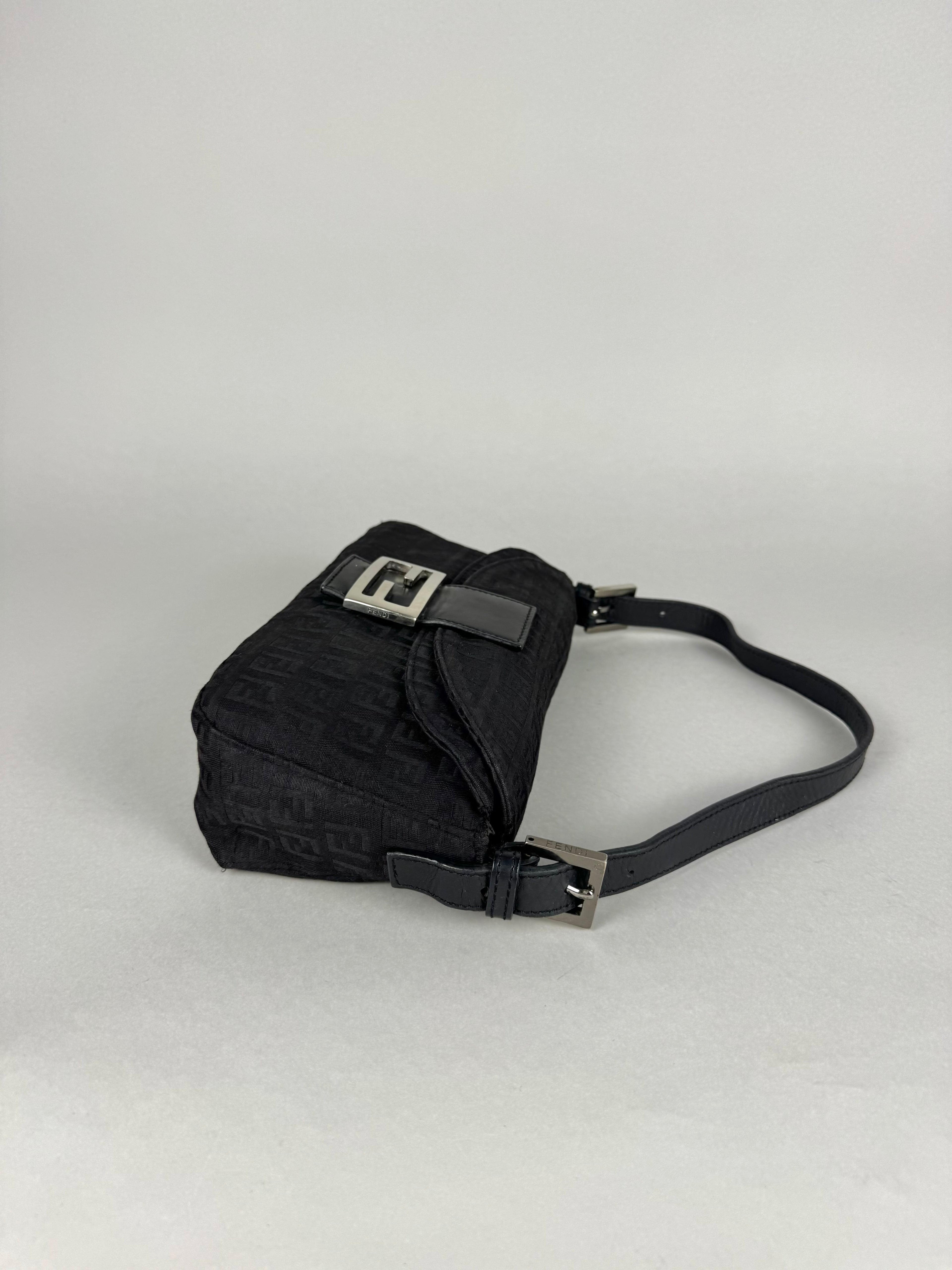 Fendi Baguette Monogram Black