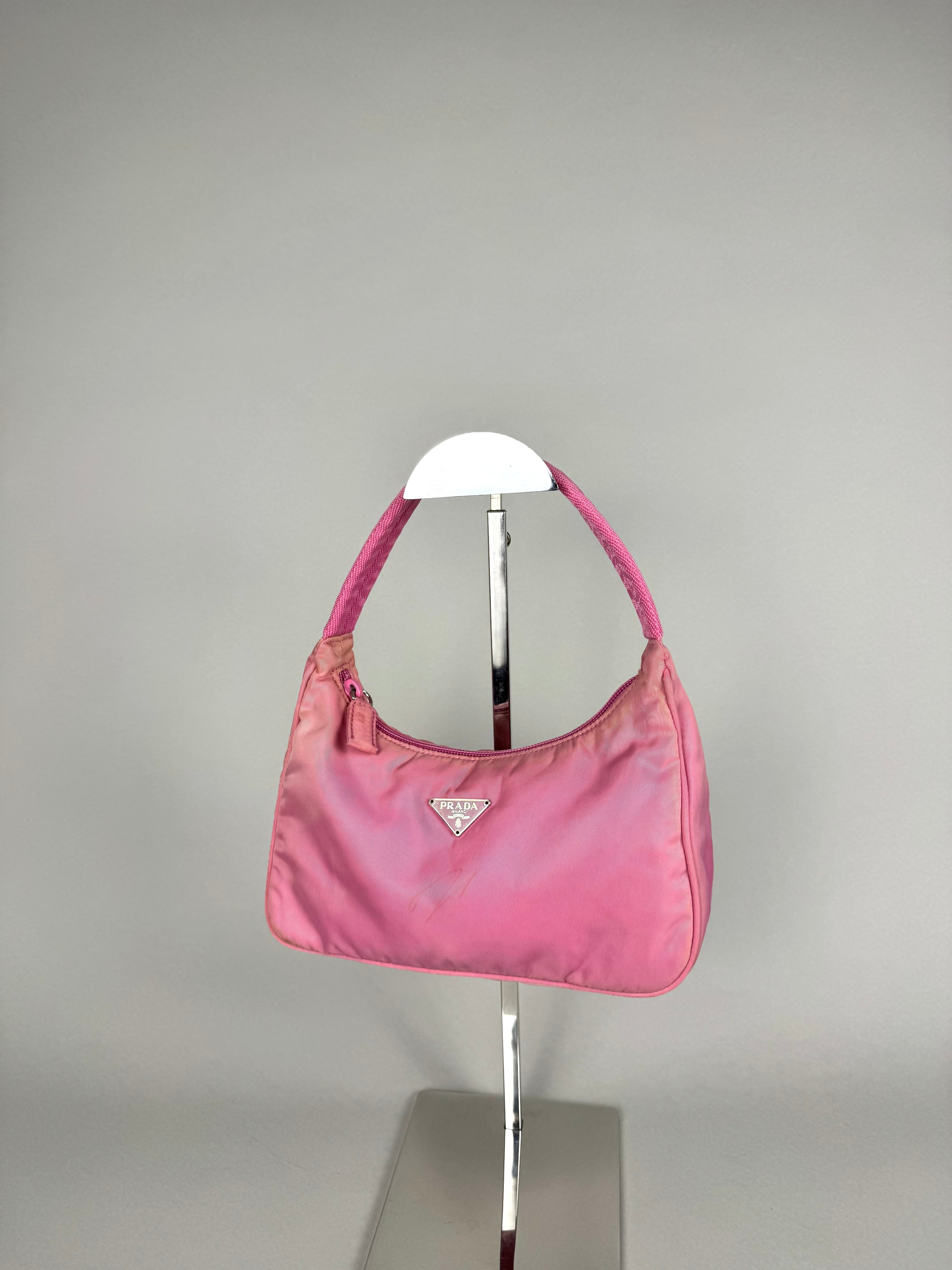 Prada Nylon Pink Hobo
