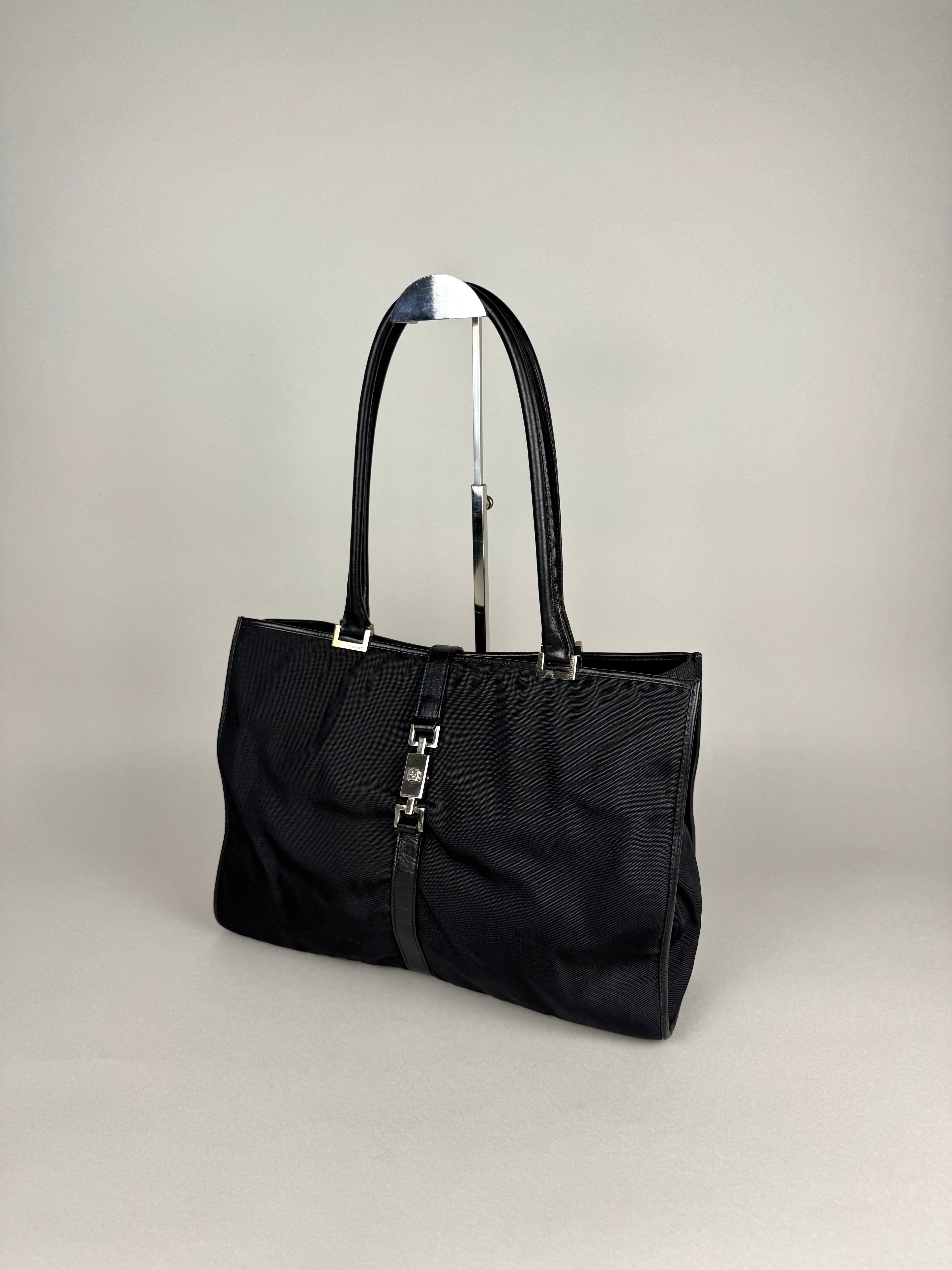 Gucci Jackie Black Cloth Tote